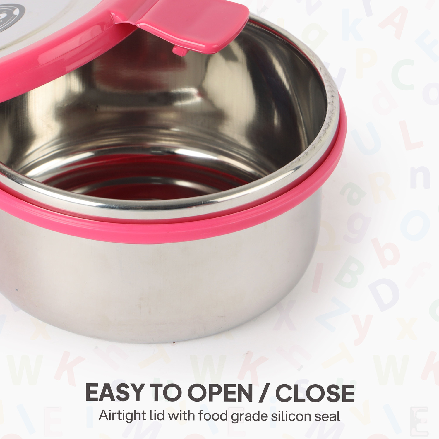 Image of cello Kidzbee Little Lunch Stainless Steel Leak Proof Meal Set with Jacket For Kids 2 Containers Stainless Steel School Lunch Box