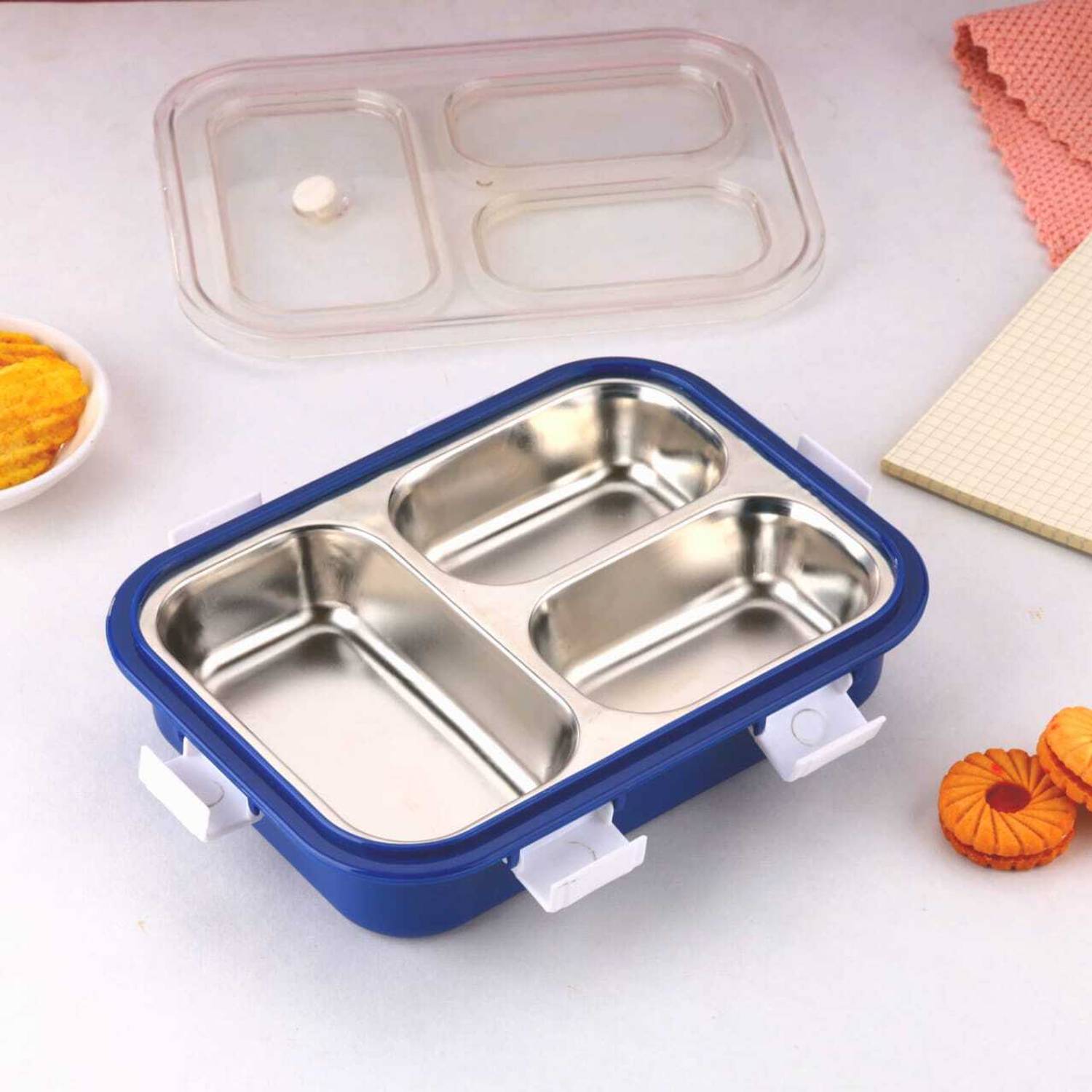 HKC 3 Containers Leak Proof Lunch Box - Image 2
