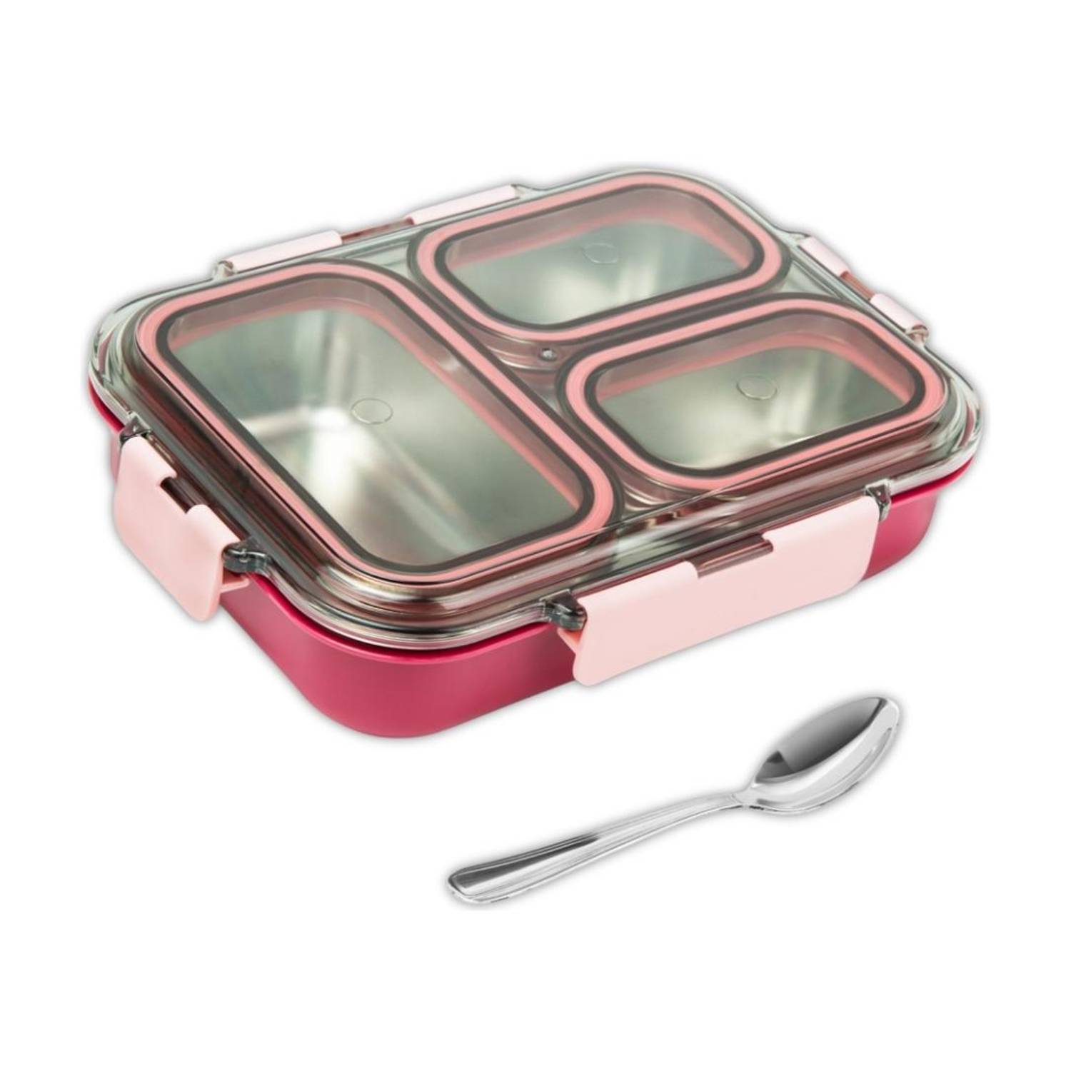 AVIAS Avifresh Lunch Box 1 Containers Plastic, Stainless Steel School Lunch Box