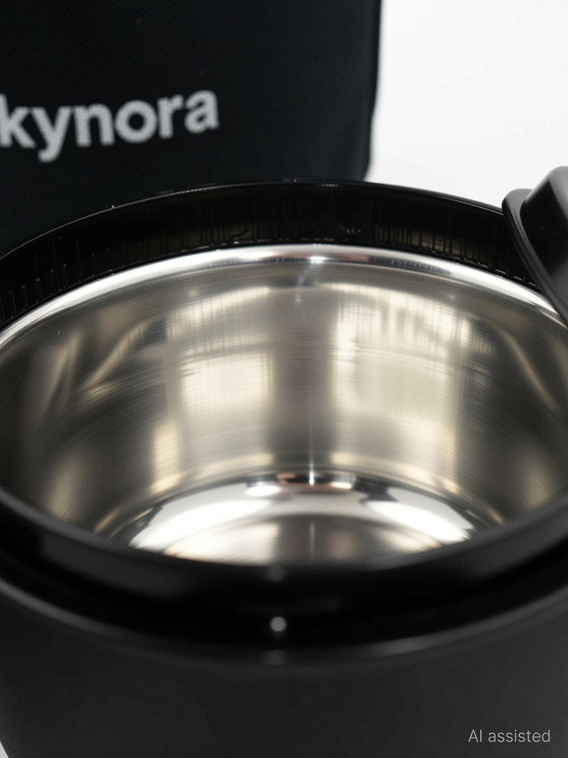 Image of SKYNORA Executive Stainless Steel Lunch Box Set of 2, black (1100-ml) 2 Containers Stainless Steel Office Lunch Box
