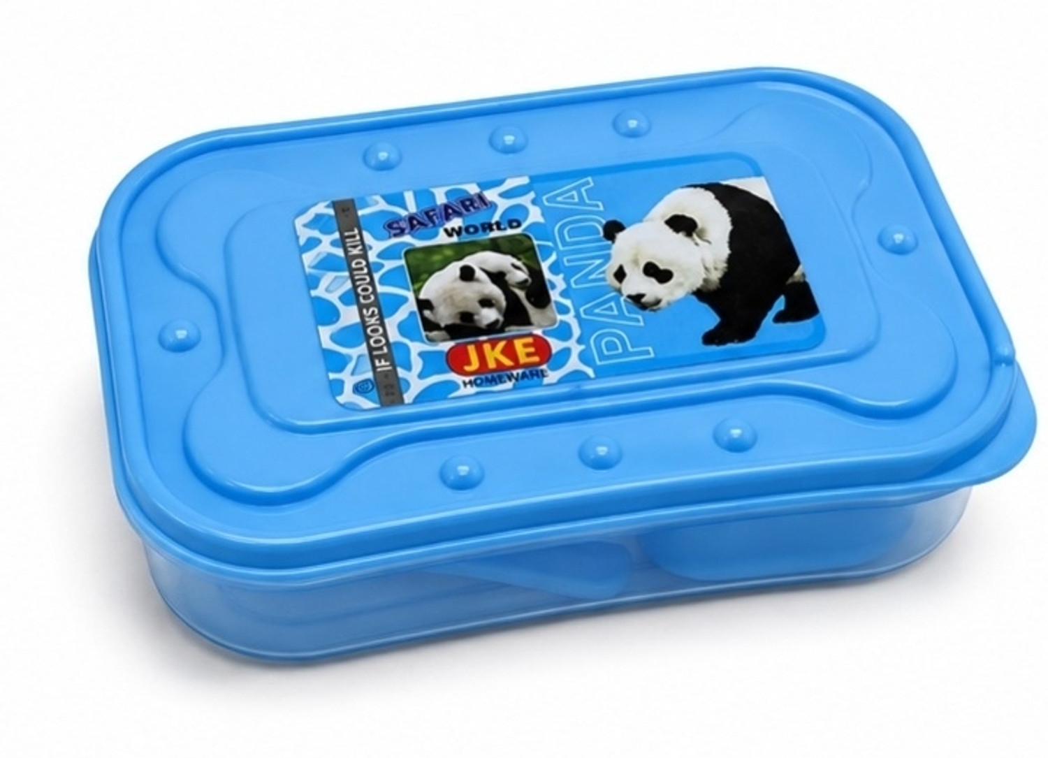 Image of pk lunchtime 8658 2 Containers Plastic School Lunch Box