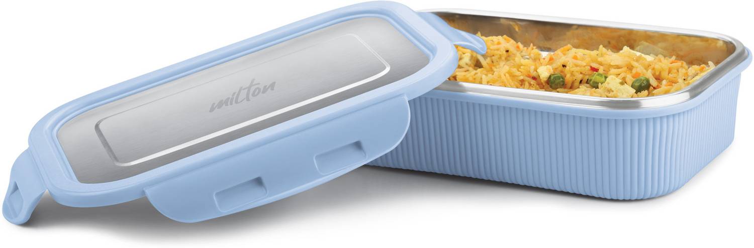 MILTON Cool Touch Rectangular 800 Stainless Steel Microwave Safe Container 1 Containers Stainless Steel Office Lunch Box — Lunch Boxes & Tiffins