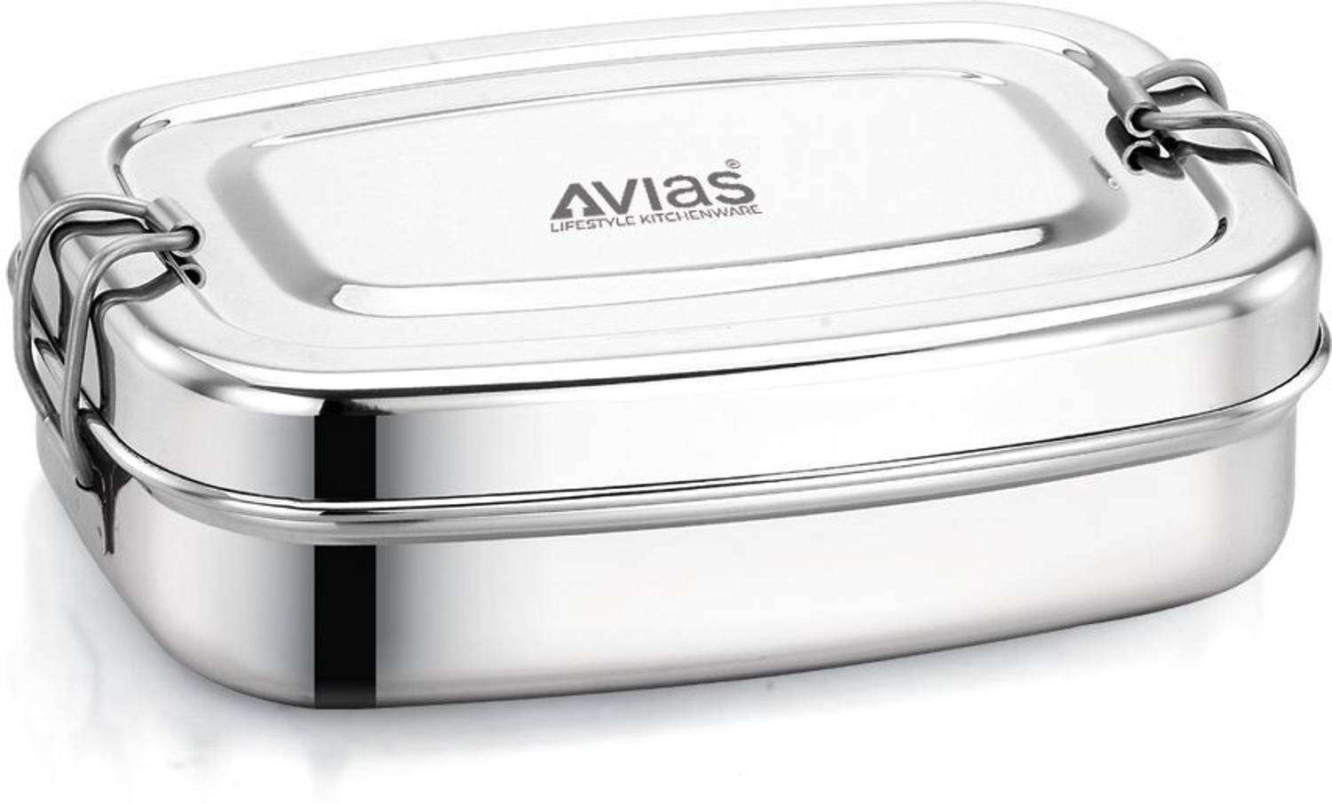 AVIAS TELE SS LUNCH BOX WITH INNER PLATE 1 Containers Stainless Steel Office Lunch Box