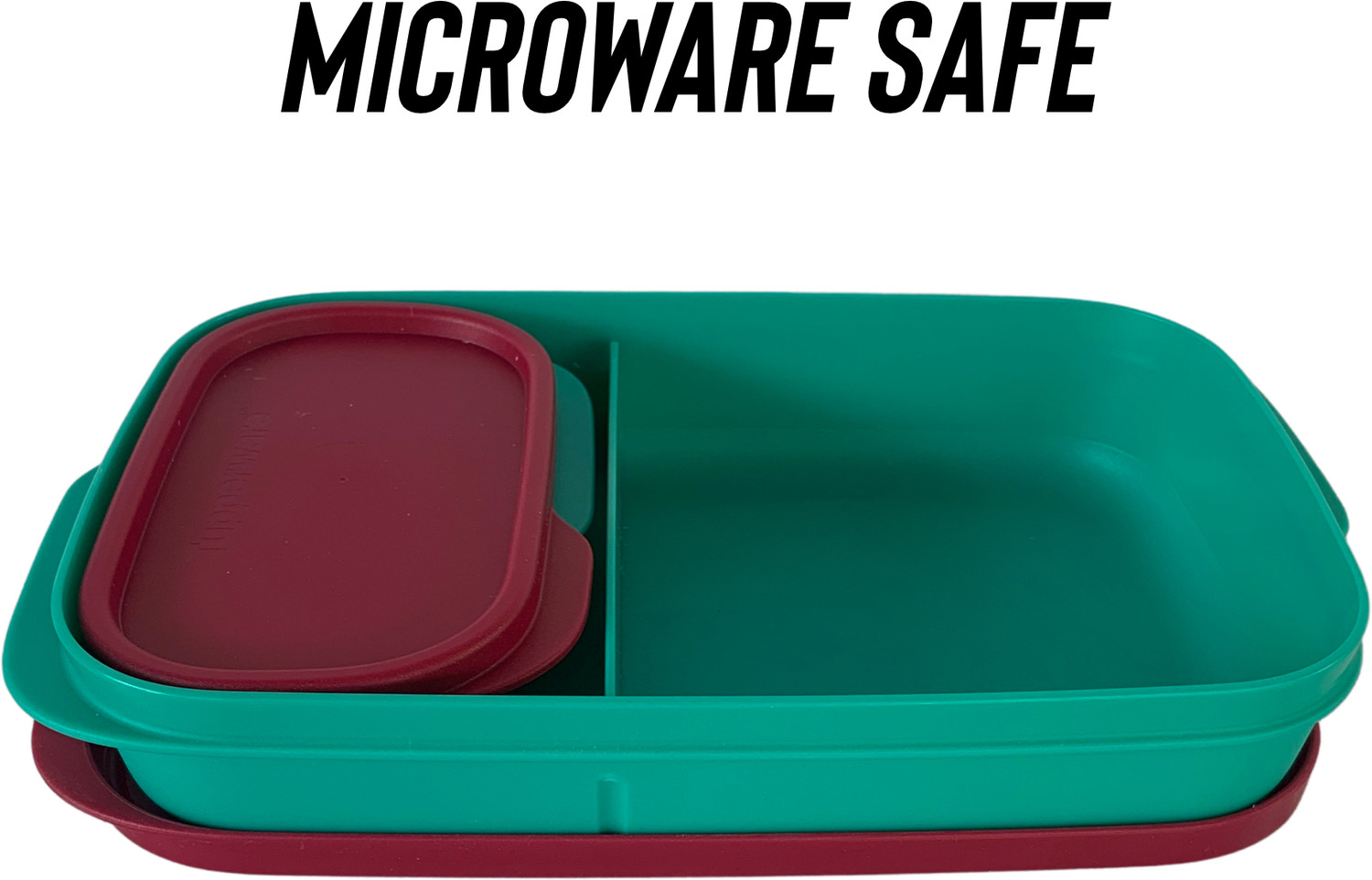 Image of TUPPERWARE My inner lunch 710 ml air tight pack of 1 microware safe 2 Containers Polypropylene, Plastic Office Lunch Box (710 ml)