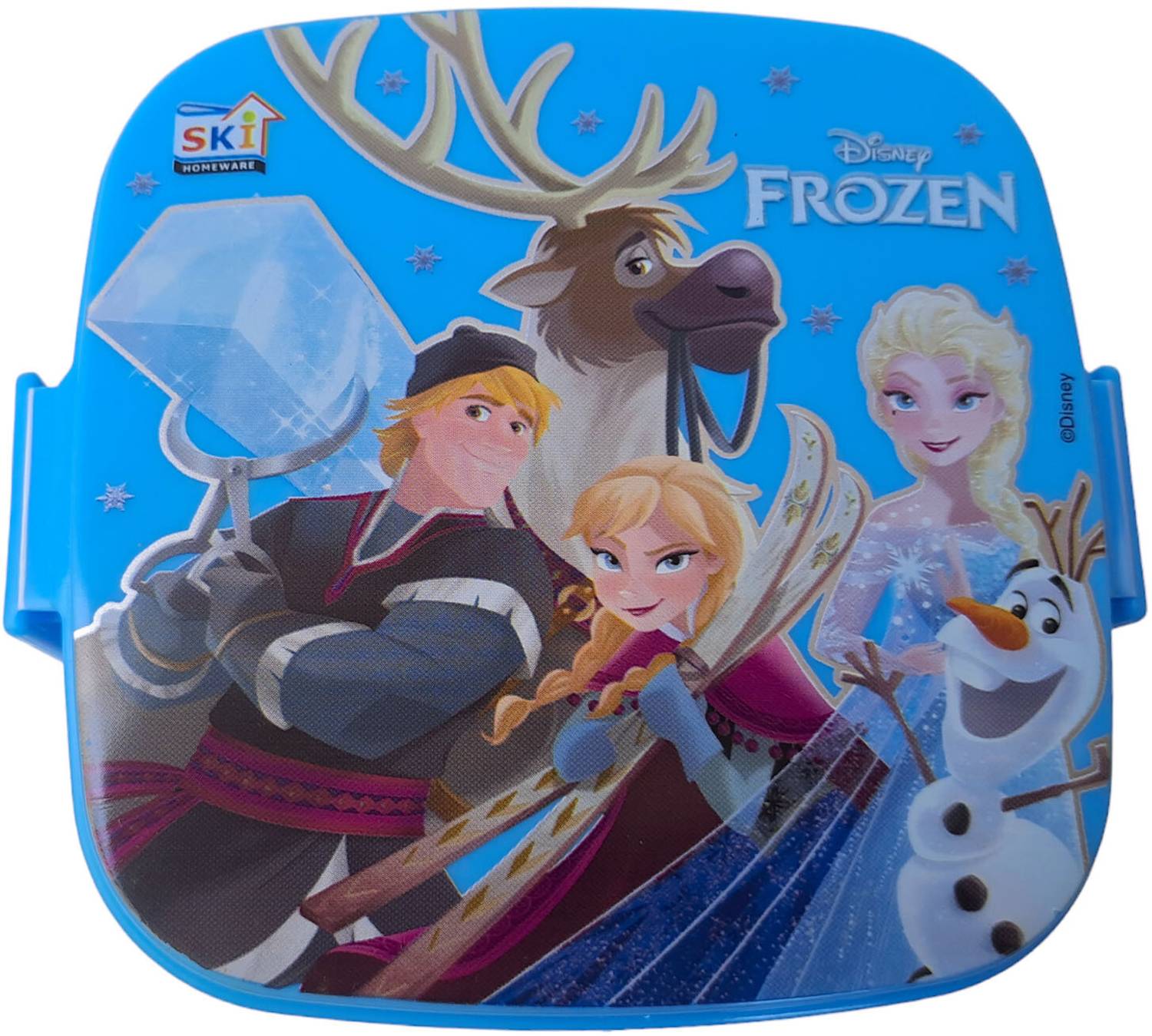 ANMOL'S SMILEY ski_lunch_box_disneyfrozen 2 Containers Plastic School Lunch Box