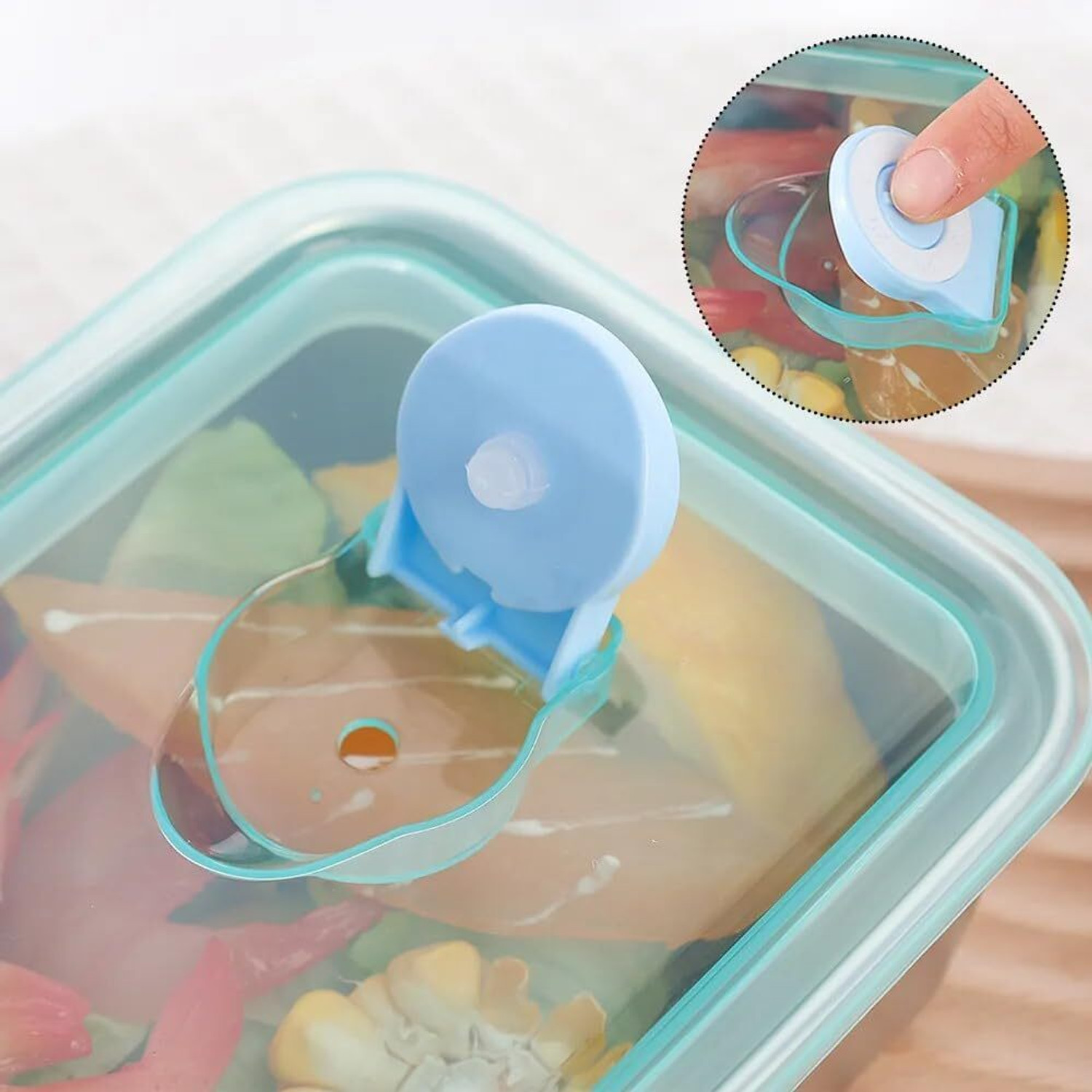Image of VENLANKA Food Storage Containers Airtight Leakproof BPA-Free Kitchen Storage Set 1 Containers Stainless Steel, Plastic School Lunch Box