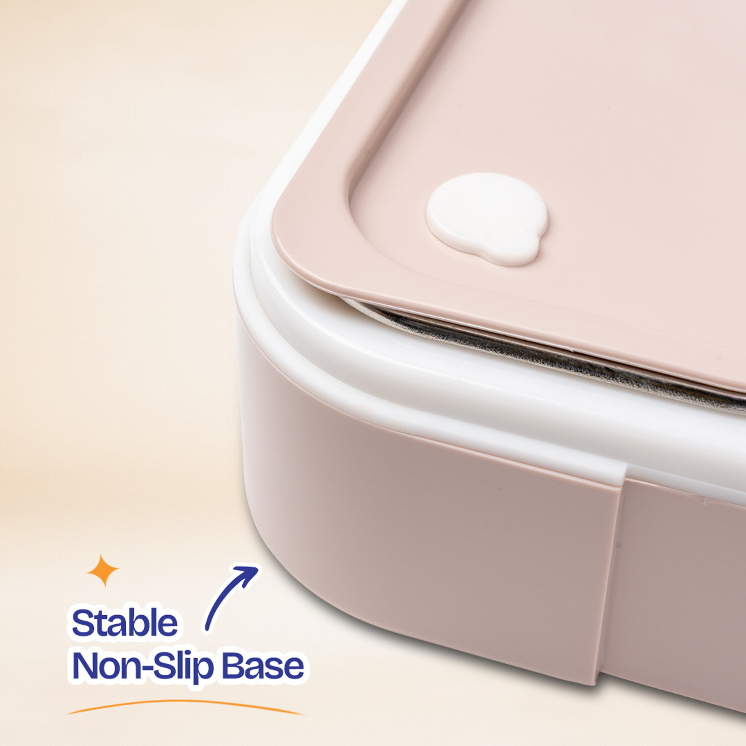 Image of MyneeMoe KOSTA-3 Insulated Stainless Steel Lunch Box 3 Compartment Leakproof Bento Tiffin 3 Containers Stainless Steel, Plastic School Lunch Box