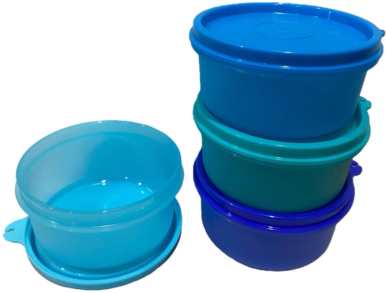 Image of TUPPERWARE Plastic Utility Container - 250 ml (Pack of 4, Multicolor)