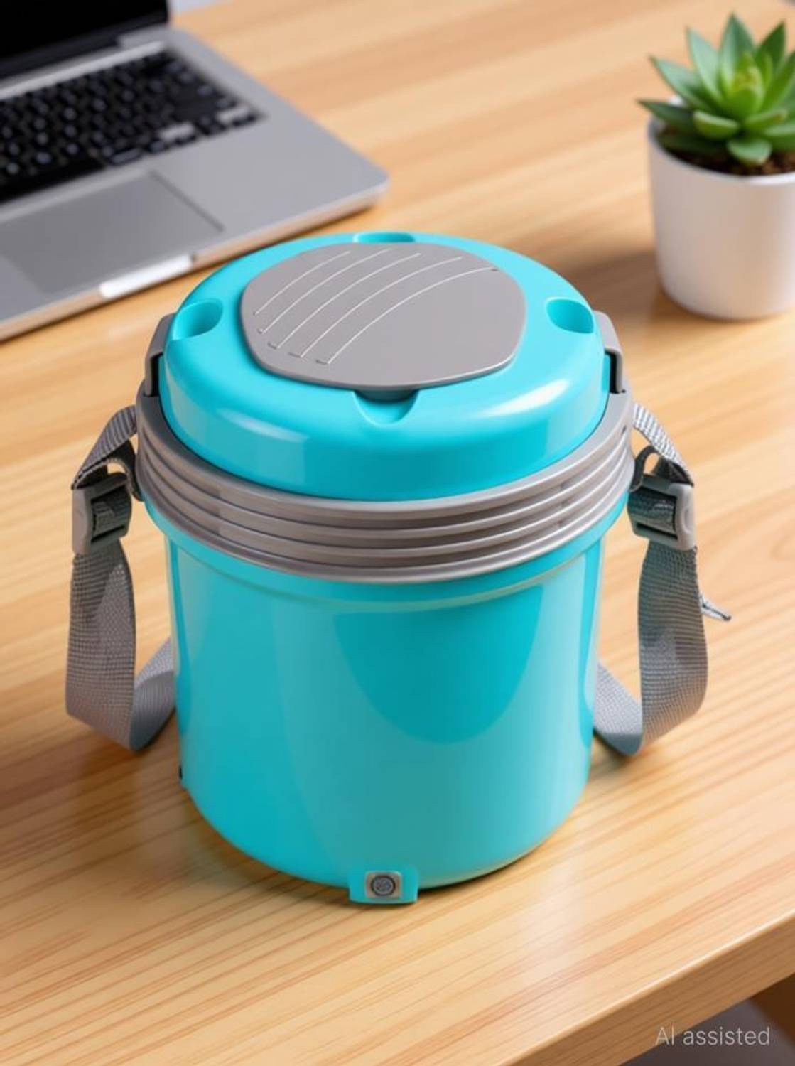 MILTON Electron Tiffin 3 Containers Stainless Steel Lunch Box - Image 1