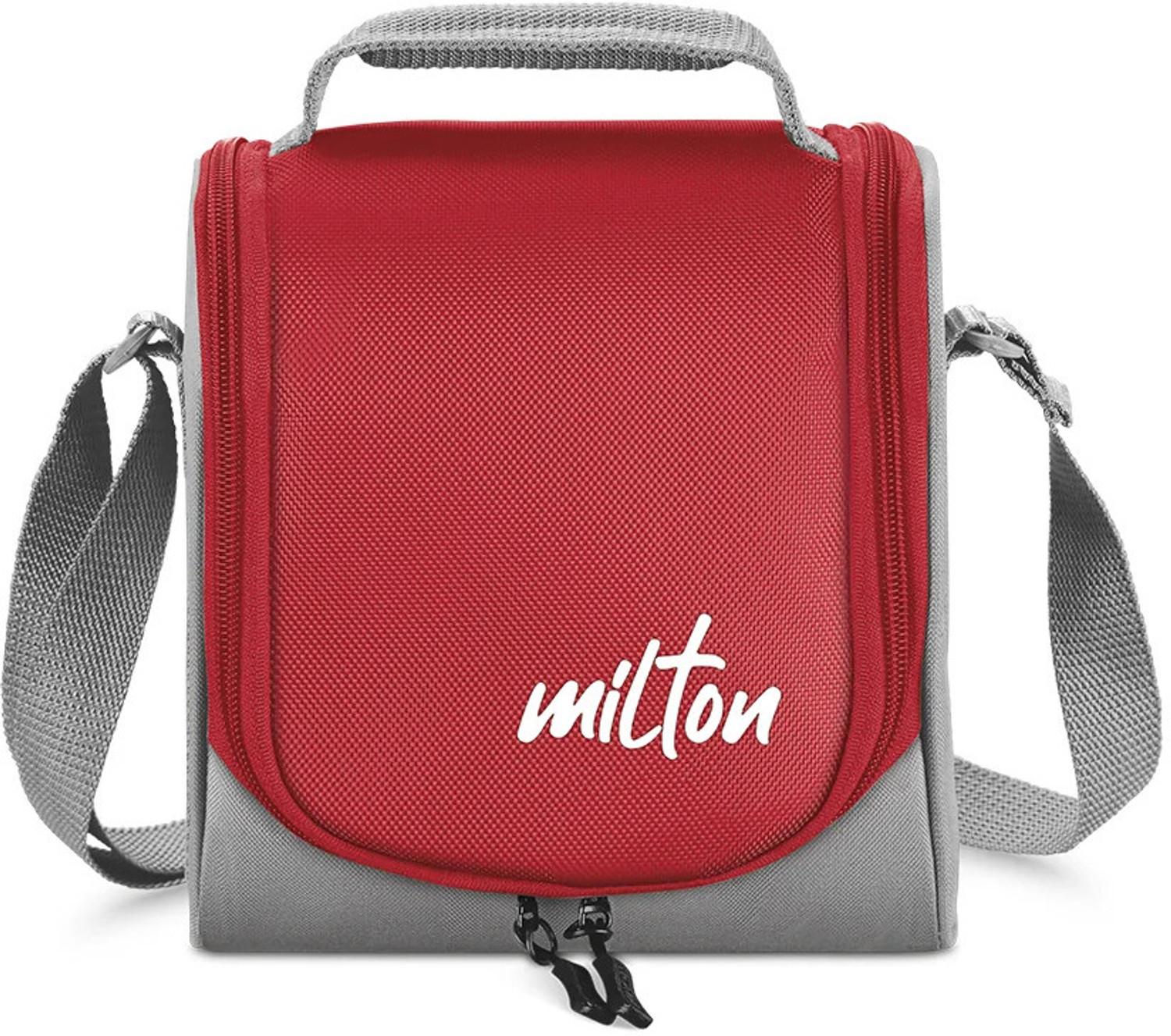 Image of MILTON Tasty 3 Combo Lunch Box with Insulated Fabric Jacket 3 Containers Stainless Steel Office Lunch Box