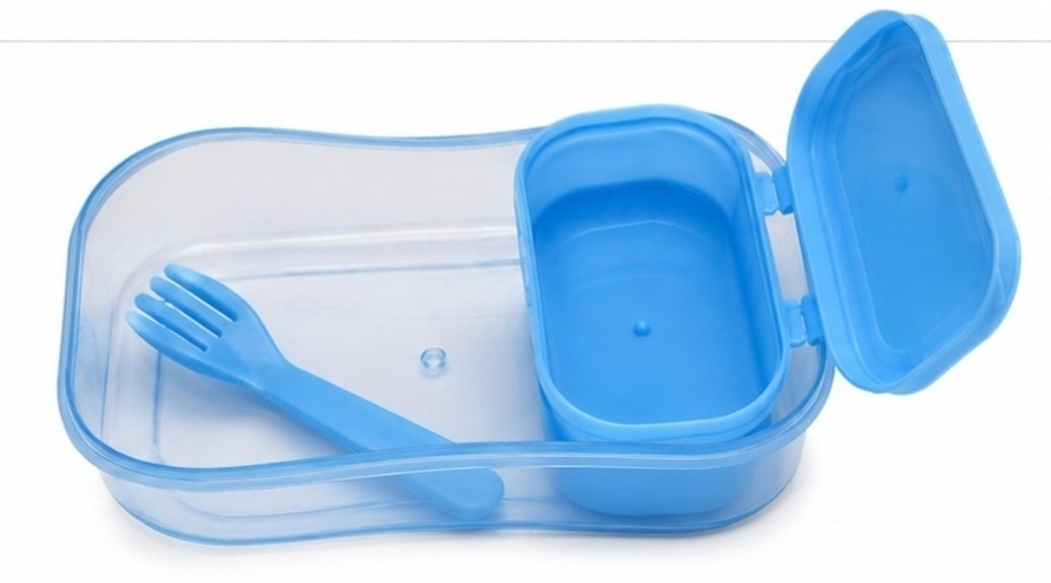 Image of pk lunchtime 8658 2 Containers Plastic School Lunch Box