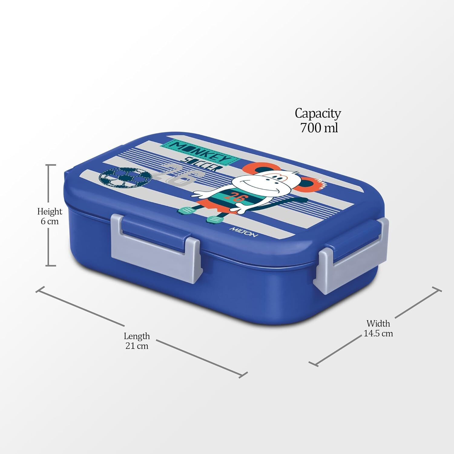 Image of MILTON New flatmate 2 Containers Stainless Steel School Lunch Box
