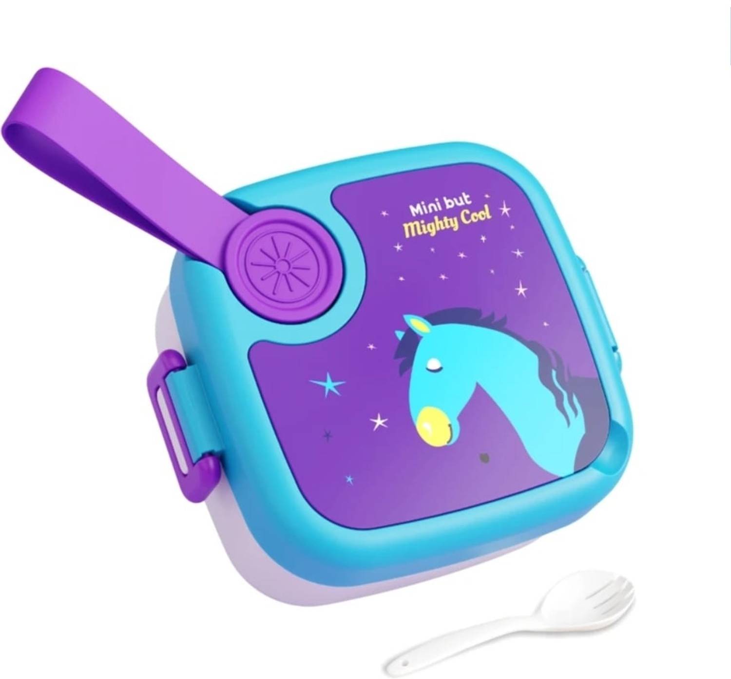 Adhya Mini-Personalized Stainless Steel Lunch Box For Kids 500 ml 1 Containers Stainless Steel School Lunch Box