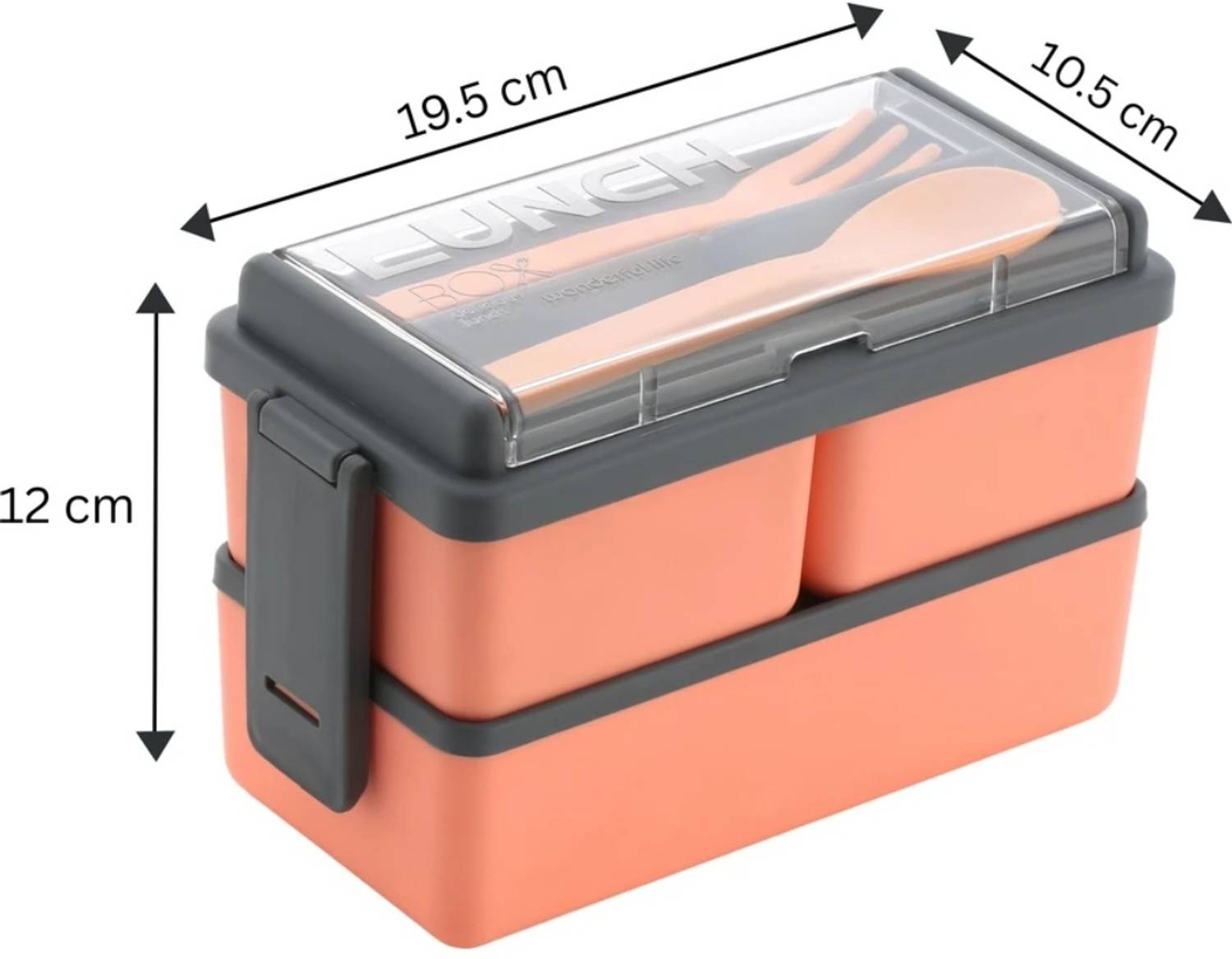 Terafikat Double Decker Lunch Box 3 Containers - Image 3