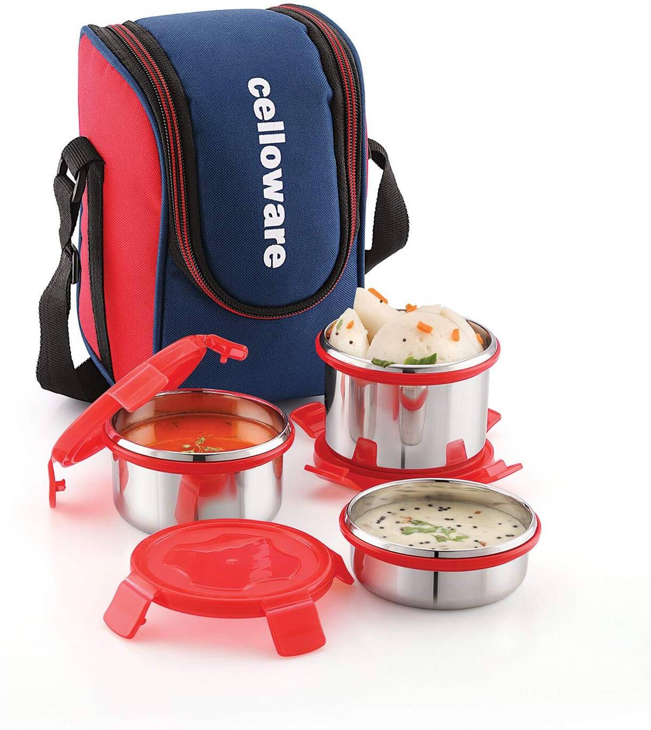 cello MF Prime Lunch 4 4 Containers Stainless Steel Office Lunch Box — Lunch Boxes & Tiffins