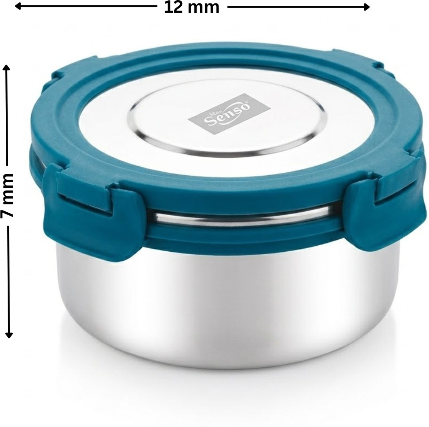 Image of Max Senso Apolo Stainless Steel Lunch Box Pack of 2 with Airtight & Leak Proof Containers 4 Containers Stainless Steel, Plastic Office Lunch Box