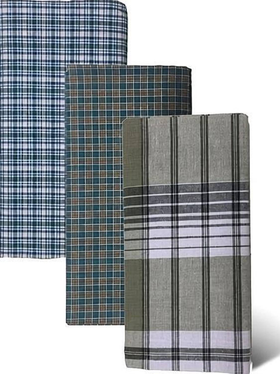 Blueleaf Checkered Multicolor Lungi