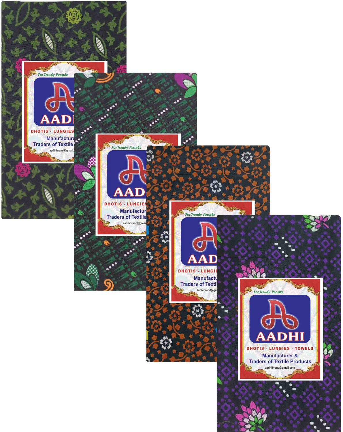 Image of aadhi Printed Multicolor Lungi