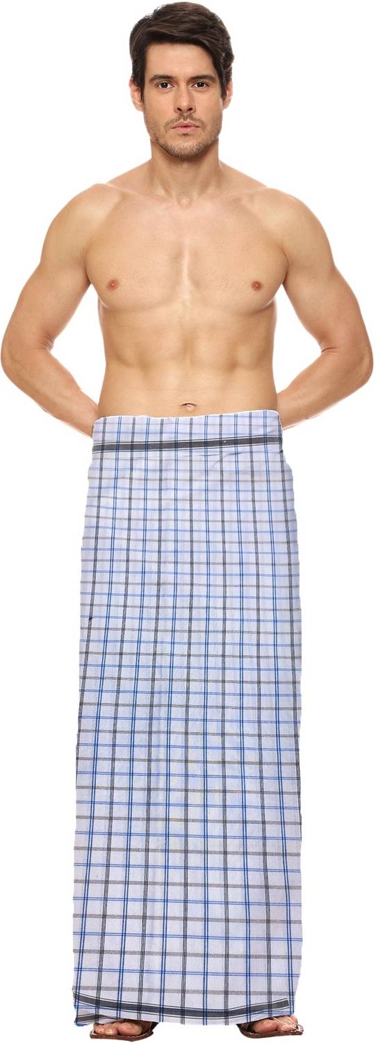 AHMADUN Checkered White Lungi
