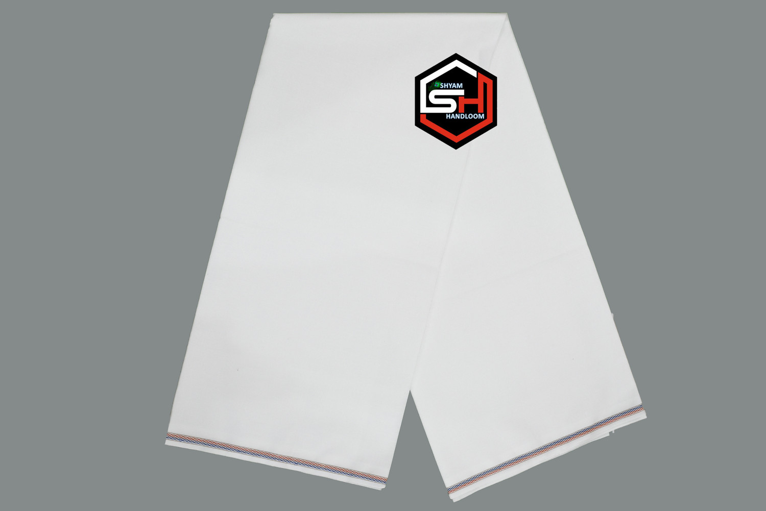 Image of Shyam handloom Solid White Lungi