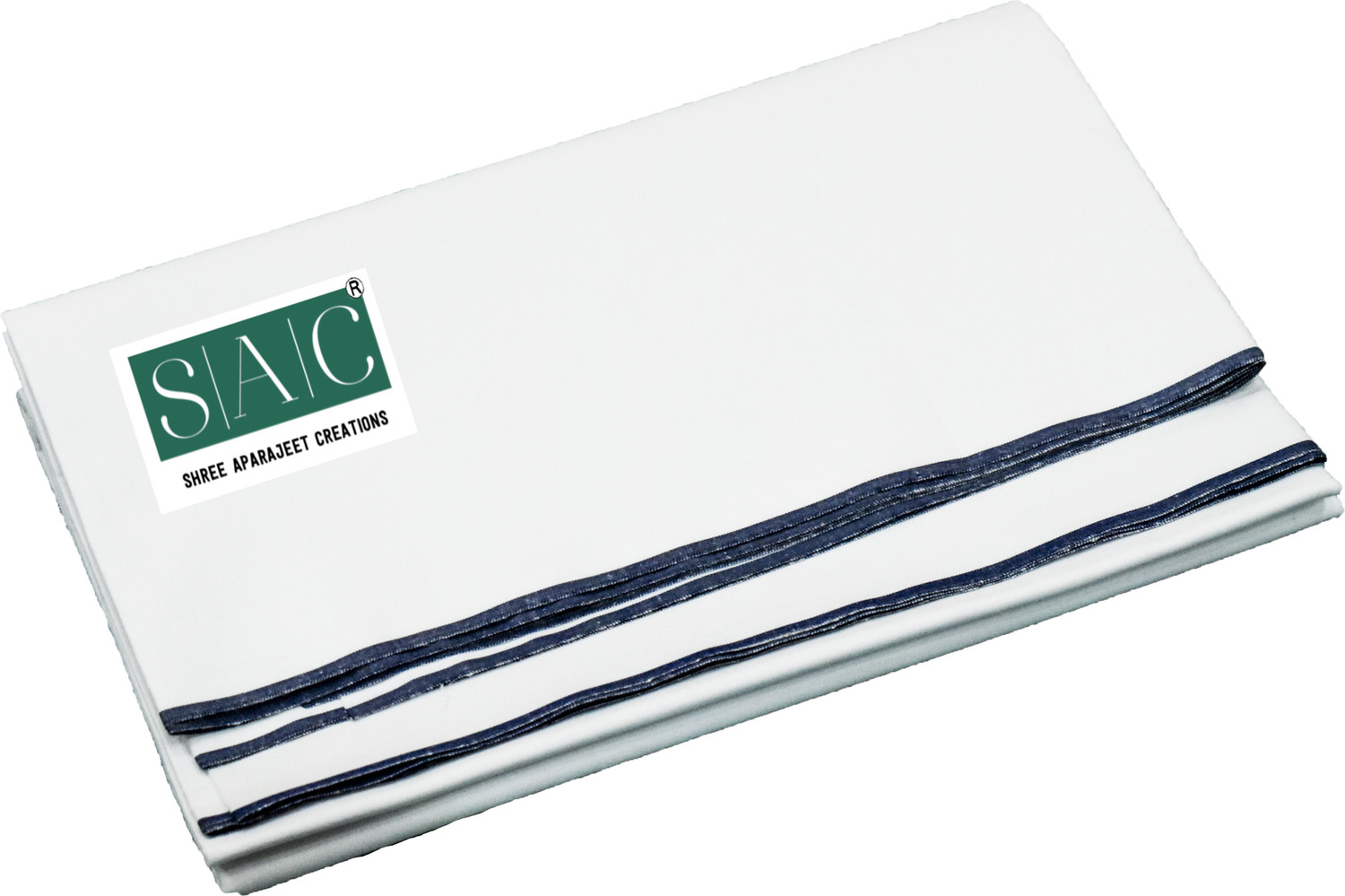 Image of SAC SHREE APARAJEET CREATIONS Solid, Striped White, Dark Green, Dark Blue, Light Green, Brown Lungi