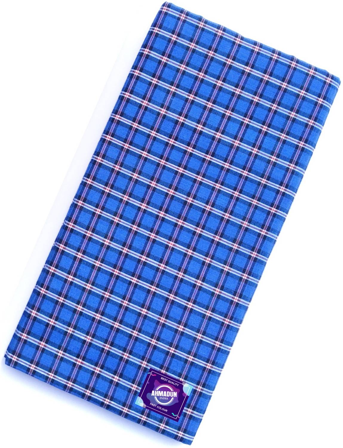 AHMADUN Checkered Blue, Red Lungi