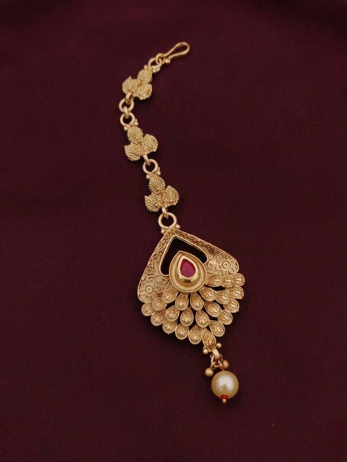 Ashirvad creations Brass Maang Tikka