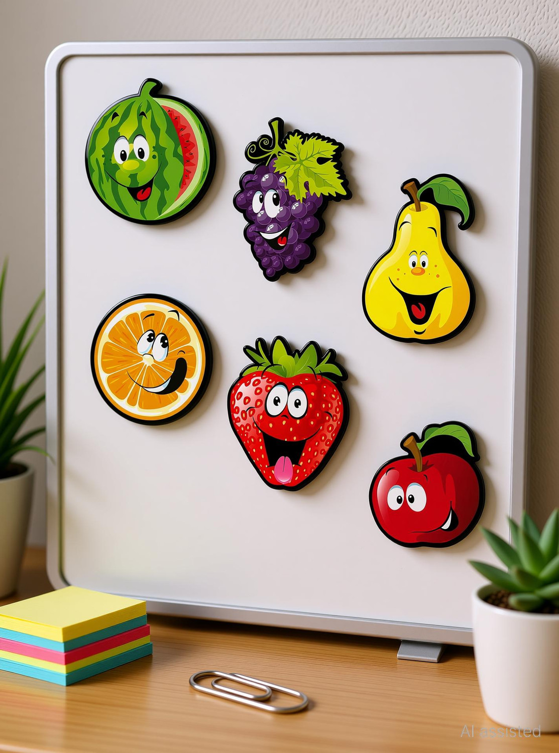 Image of Raptech Fridge Magnets Refrigerator Cute Designs for Home, Kitchen and Office Fridge Magnet Pack of 6