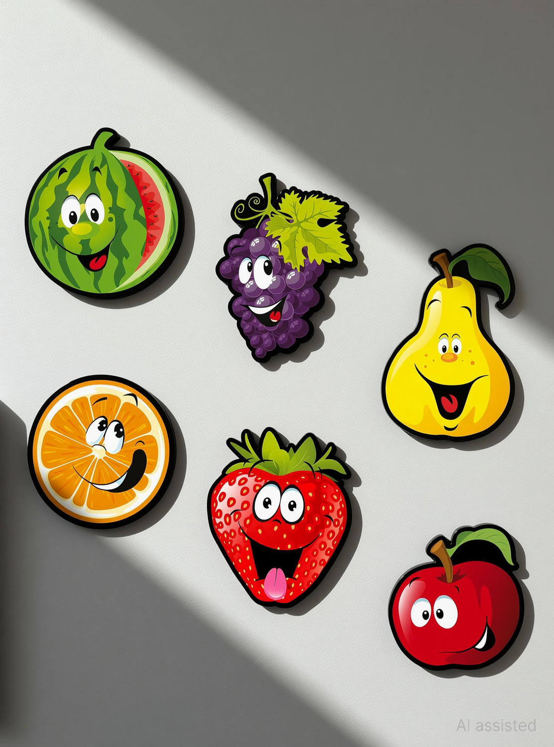 Image of Raptech Fridge Magnets Refrigerator Cute Designs for Home, Kitchen and Office Fridge Magnet Pack of 6