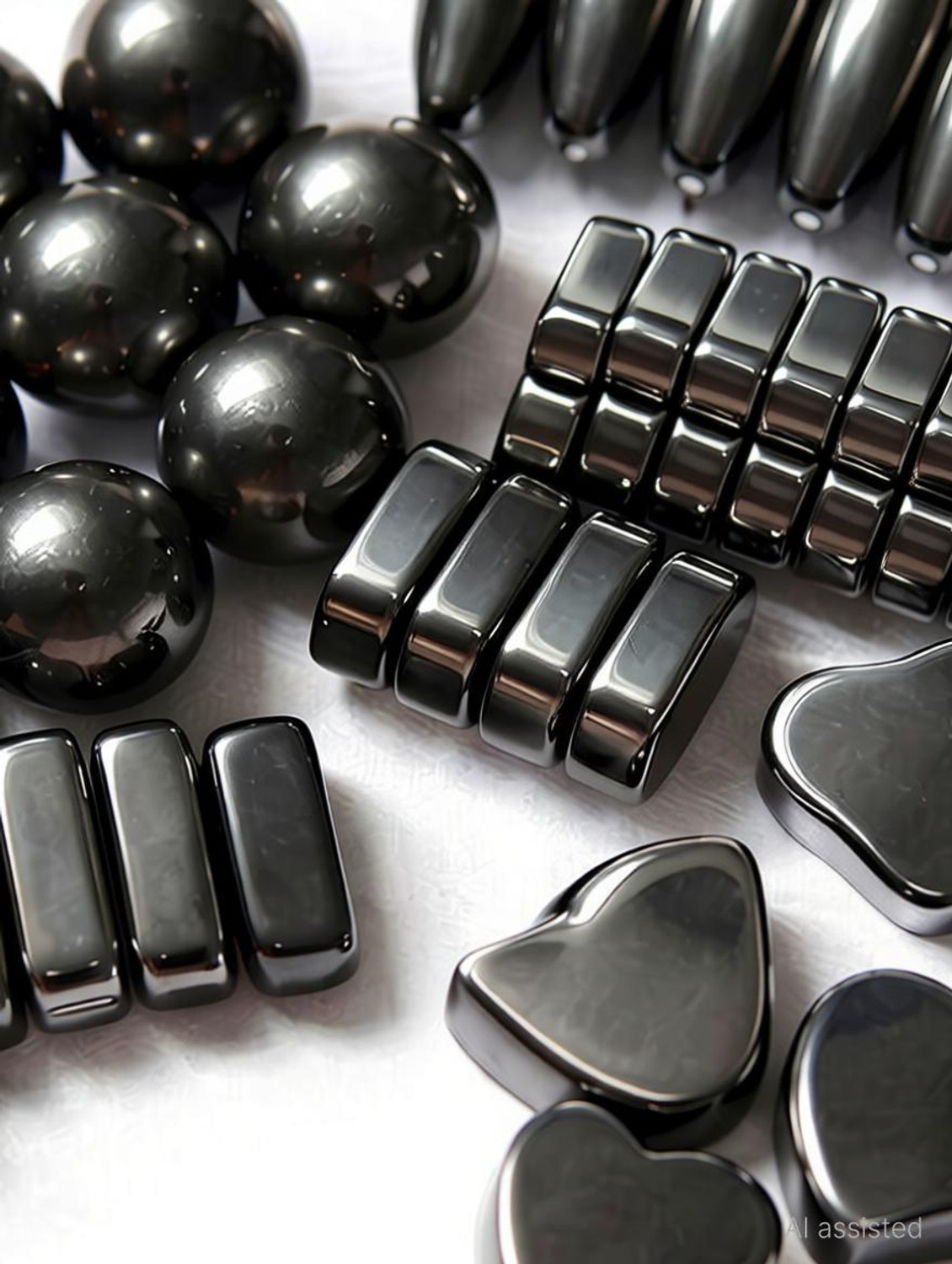 Image of Utsub Magnetic Toy 24 pcs - 5 Shapes Magnetic Shape Set for Kids Multipurpose Office Magnets Pack of 24