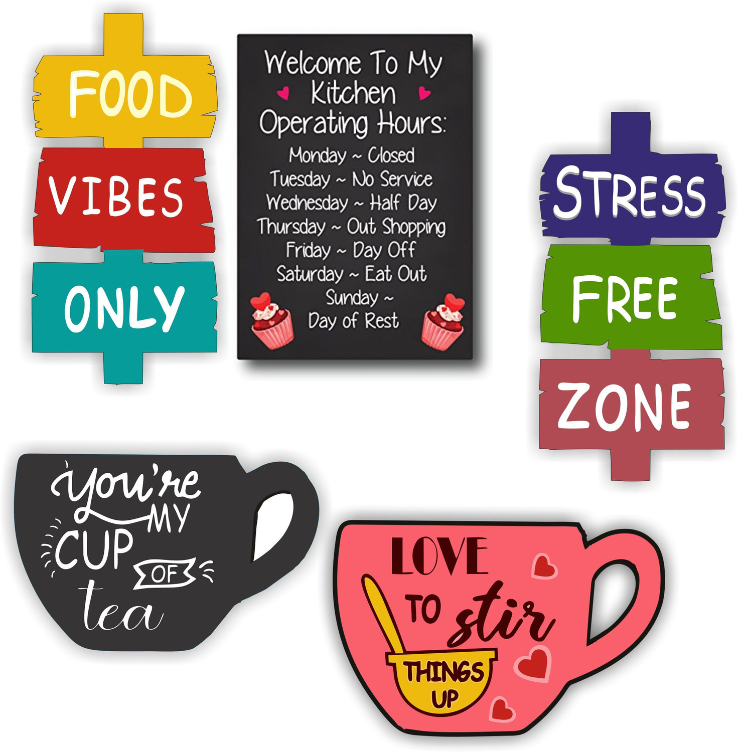 Image of Brothers Creation Fridge Magnet Decorative Item for Refrigerator|Almirah| Fridge Magnet Fridge Magnet, Kitchen Organiser Magnet Pack of 5