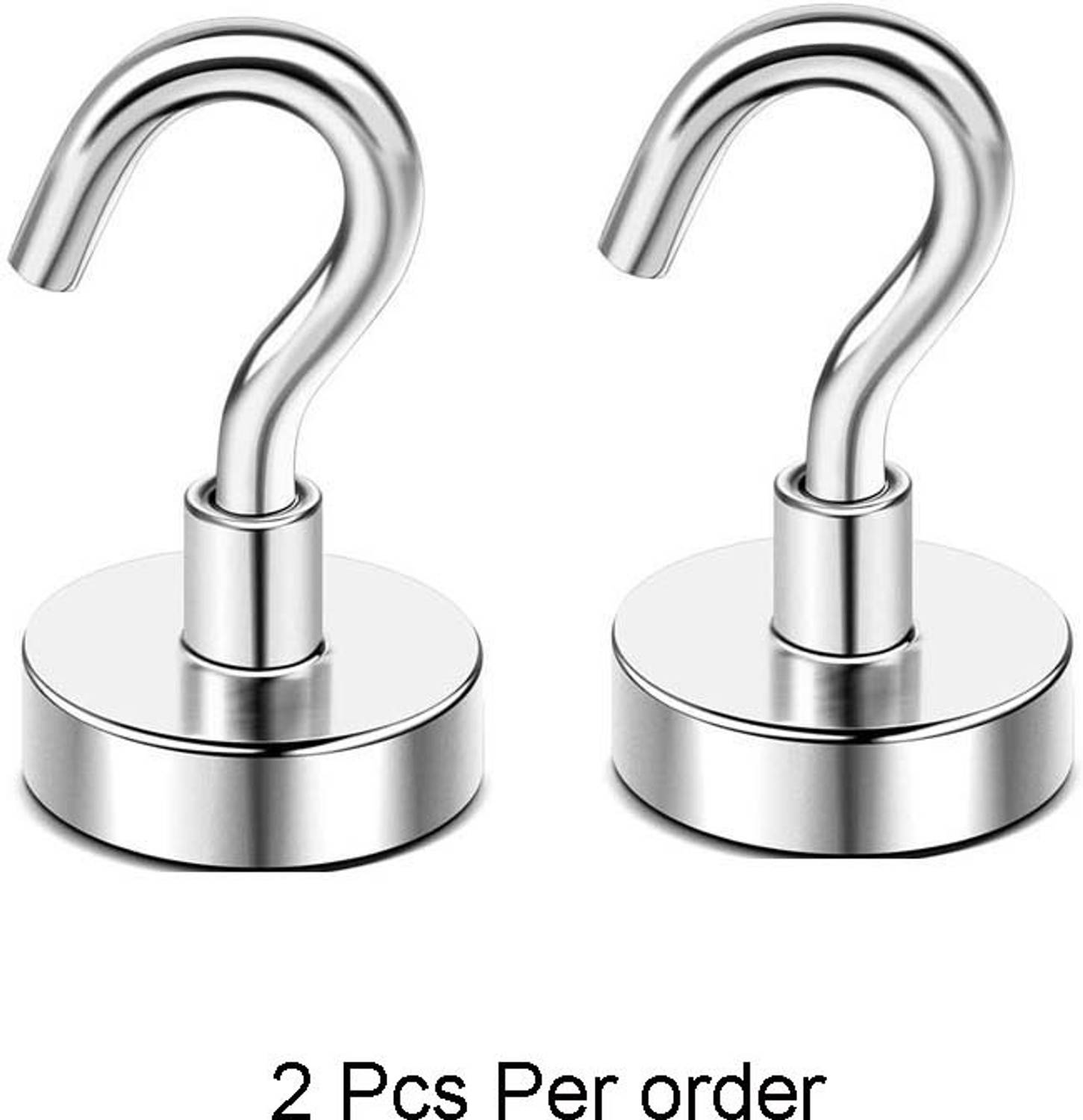 2fortheroad 333052(2pcs) NEODYMIUM Lifting Hook Recovery Retreival upto 5kg 2pcs Magnetic Pickup Tool