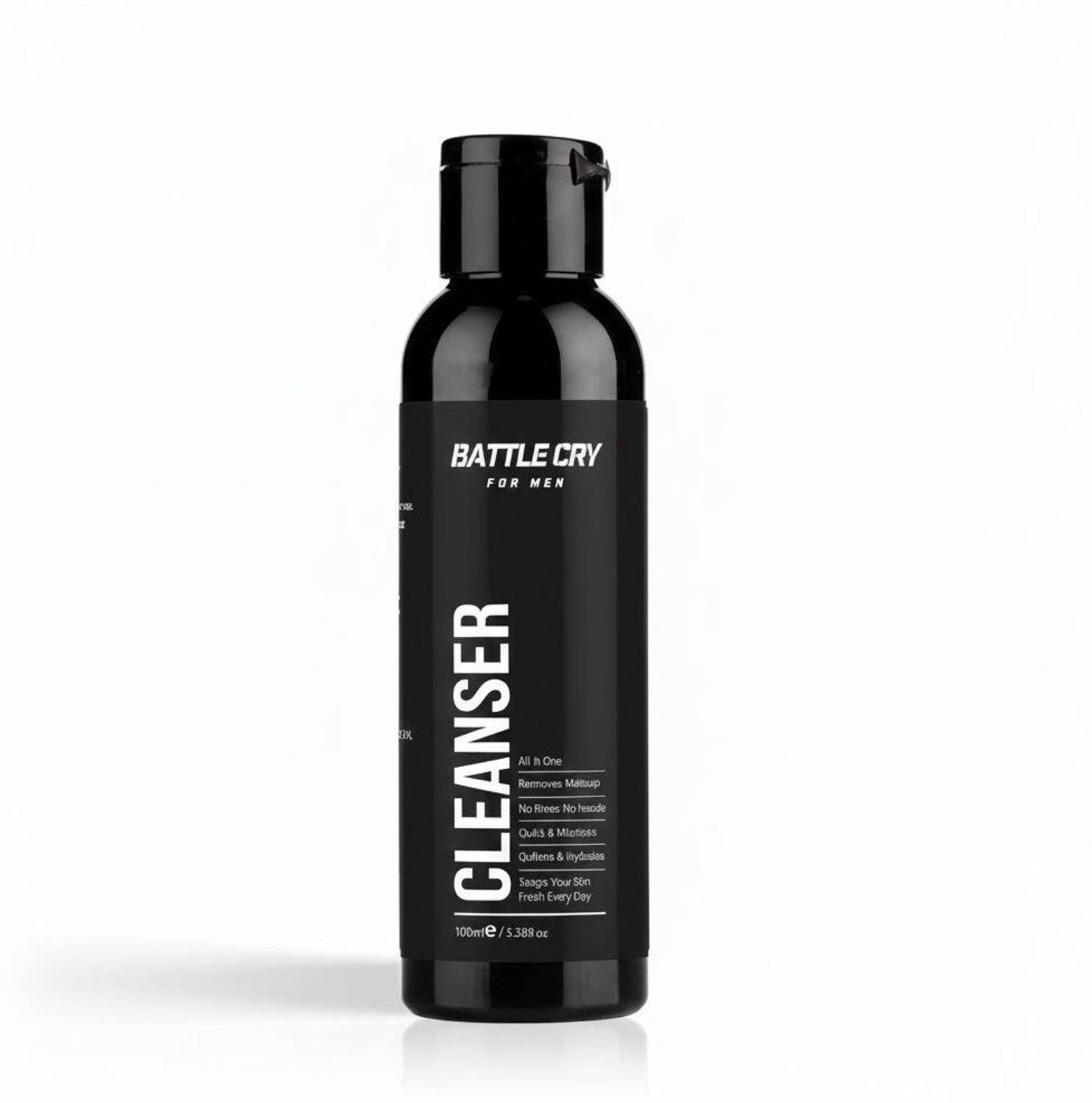 Battlecry Makeup Remover For Men Control & Glowing Skin, Cruelty Free Cleanser Makeup Remover
