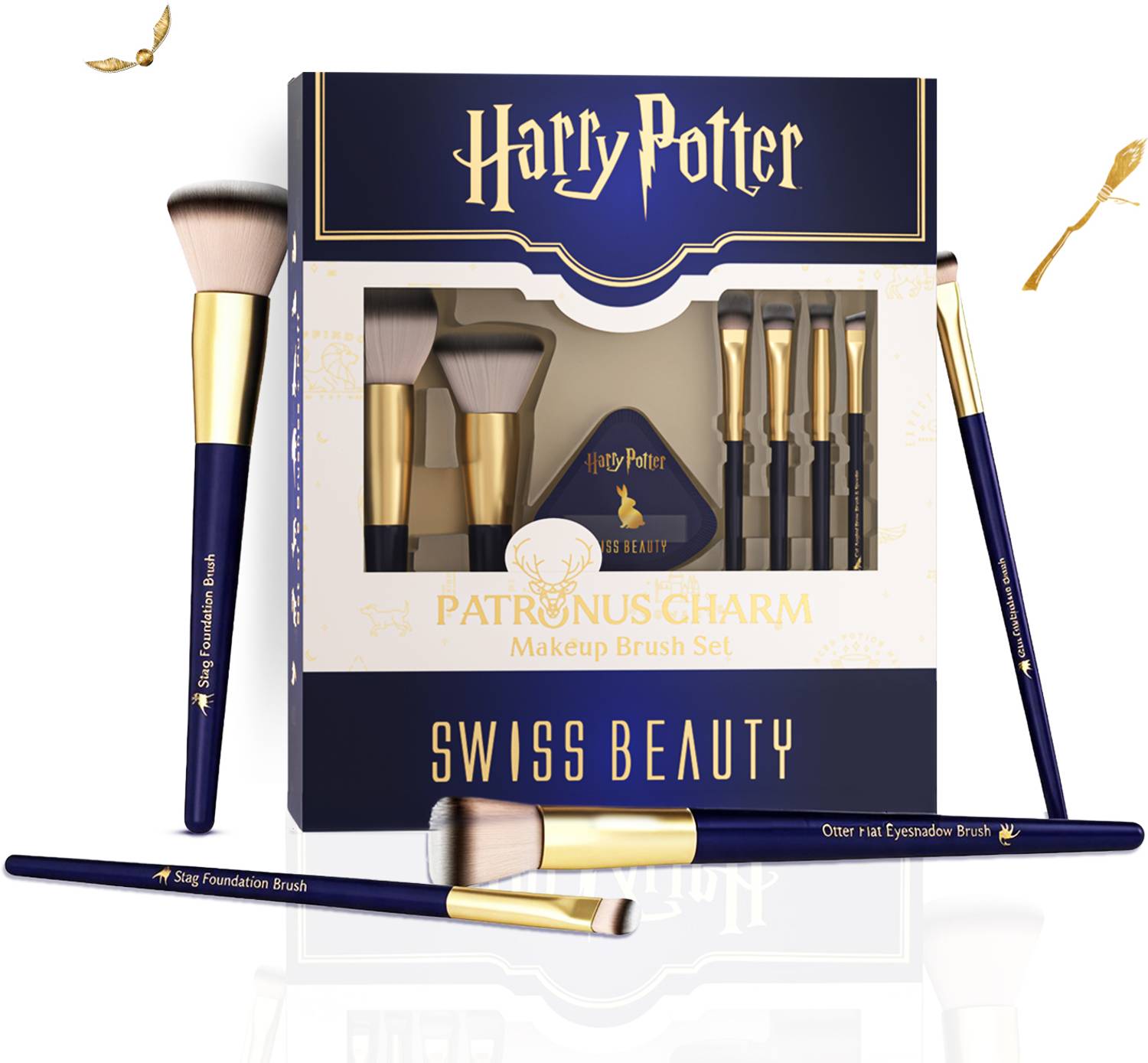 SWISS BEAUTY Harry Potter Patronus Makeup Brush Set 6 Brushes