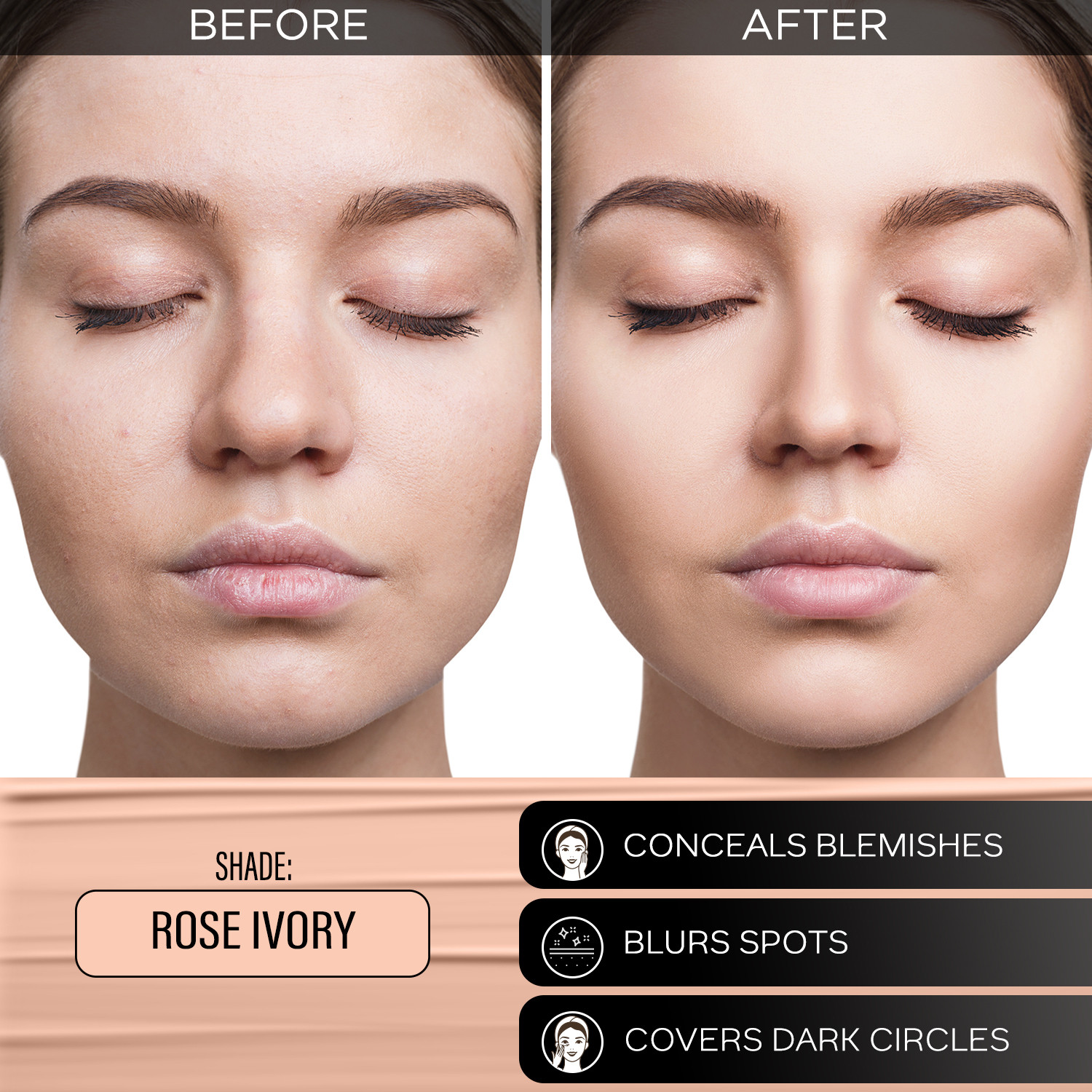 Image of FACES CANADA Makeup Fixer (50ml) + Rose Ivory Hydra Matte Mini Foundation (18ml) Foundation