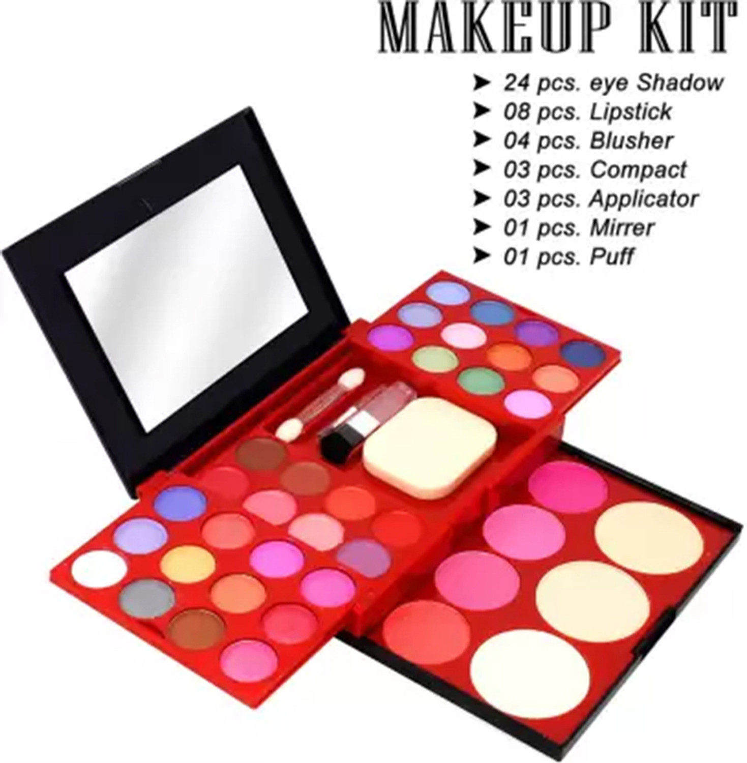 Image of ads 39 Colors makeup kit & Lipstick (pink, 4.2 g )