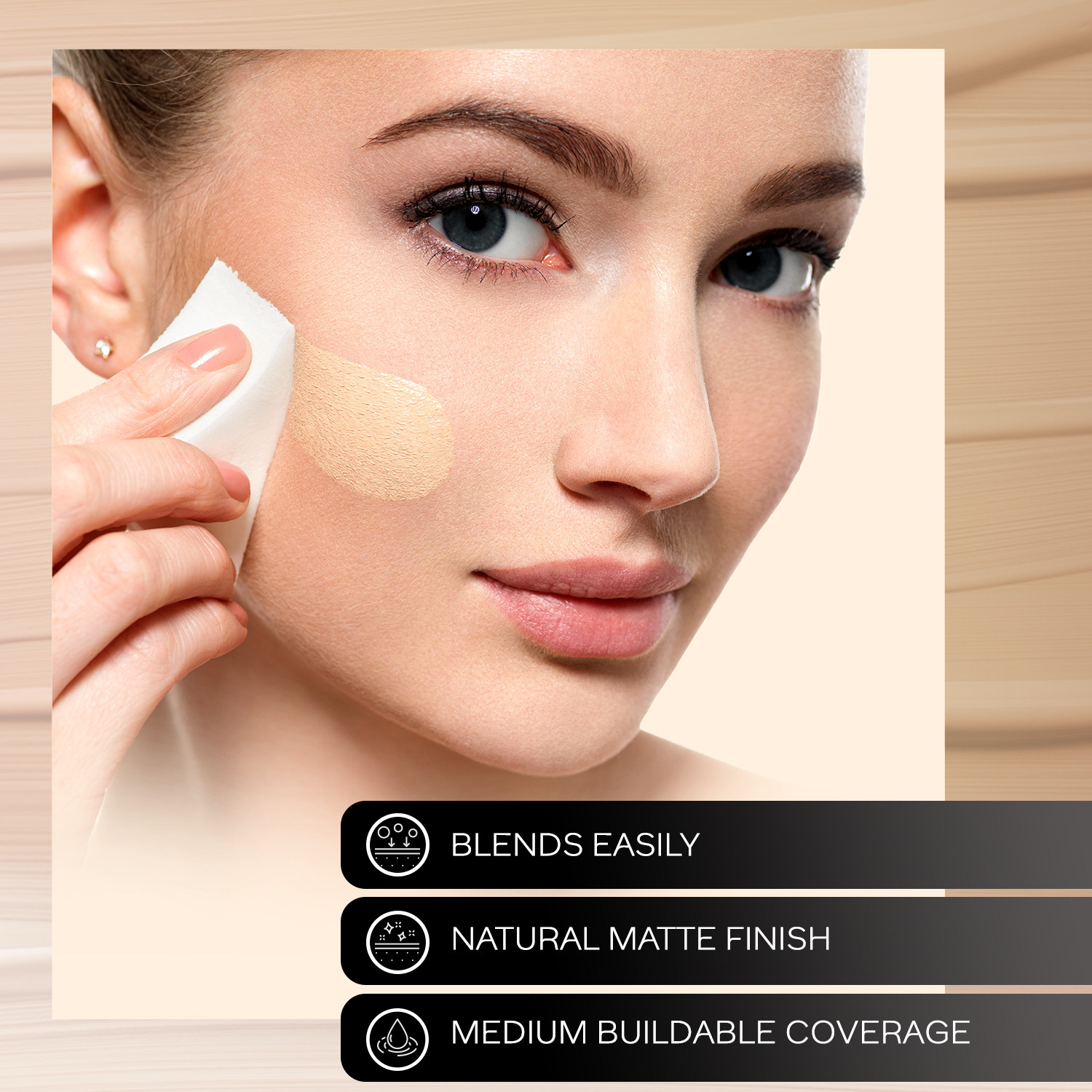 Image of FACES CANADA Makeup Fixer (50ml) + Rose Ivory Hydra Matte Mini Foundation (18ml) Foundation