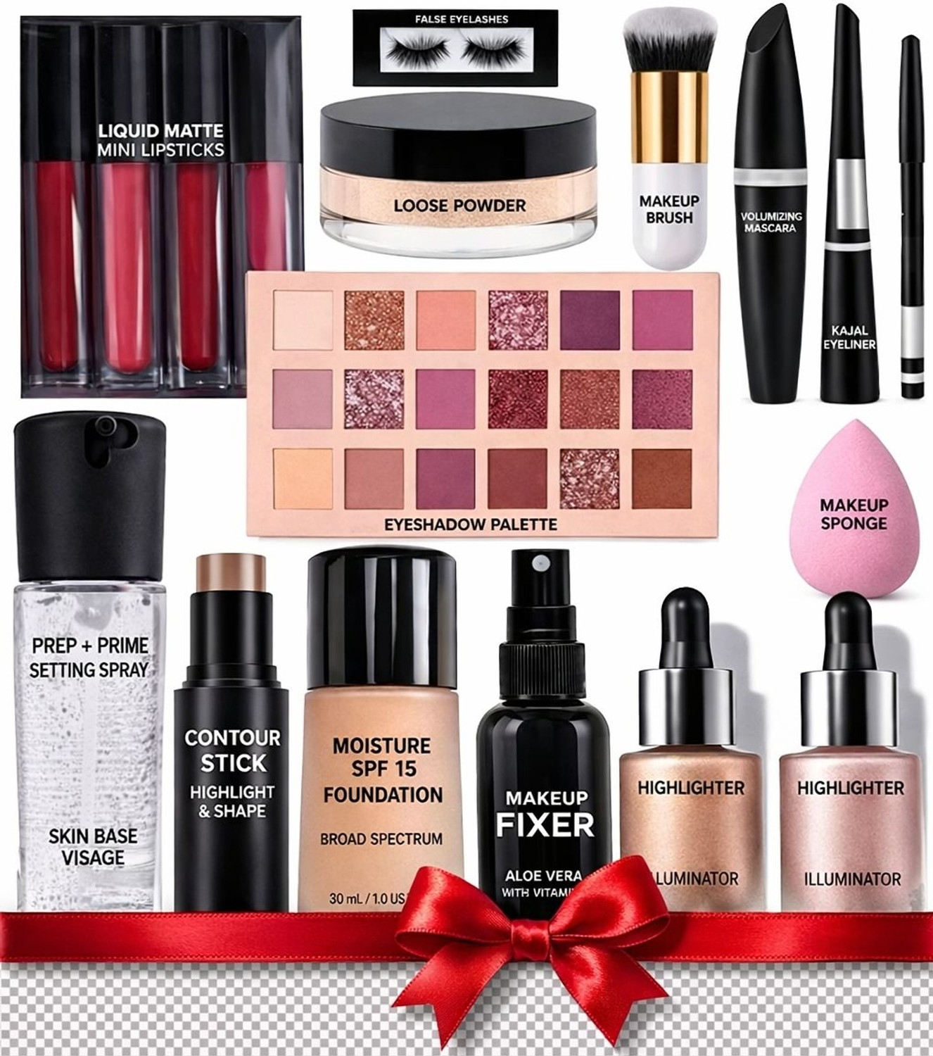 Image of Leiseette'z All-in-One Makeup Combo Kit - 13 in 1 Beauty Essentials Set