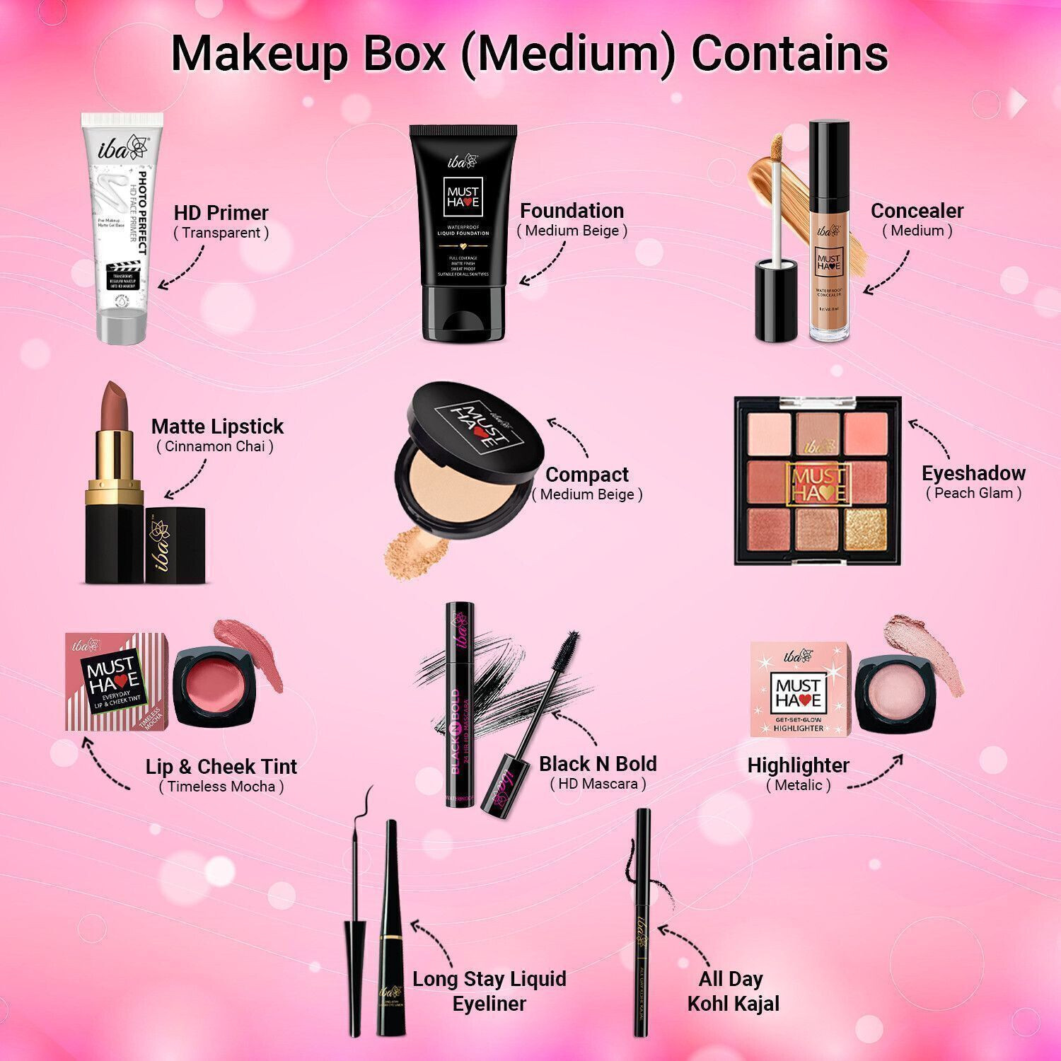 Image of Iba MUST HAVE Complete Makeup Box (Medium)