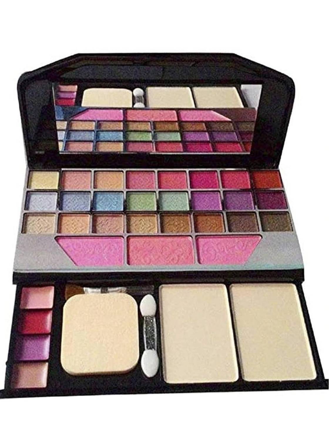 BLUSHIS Makeup Kit with Eye-Shadows, Lip Colors, Blushes, Brushes & Blender