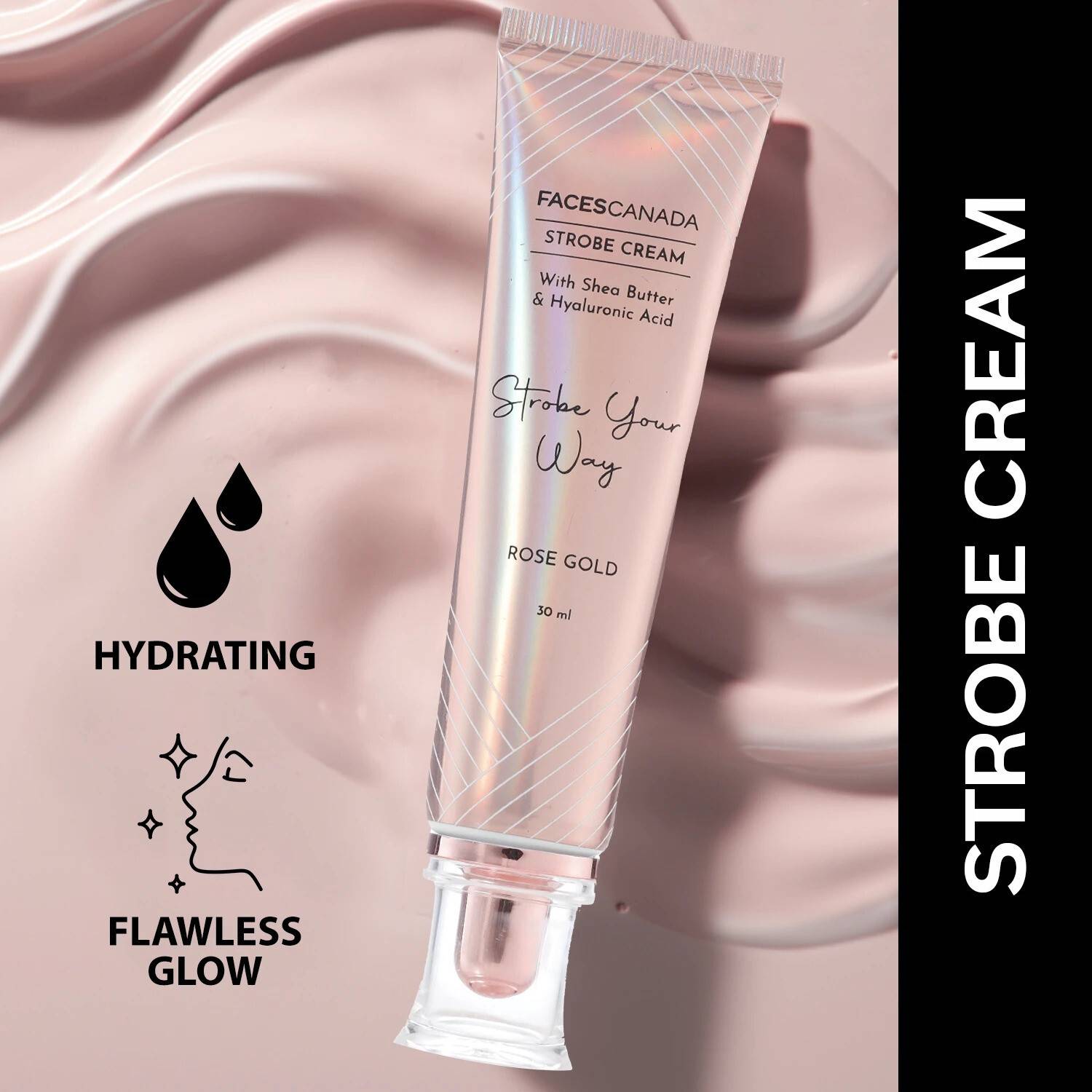FACES Canada Rose Gold Strobe Cream 30ml - Image 2
