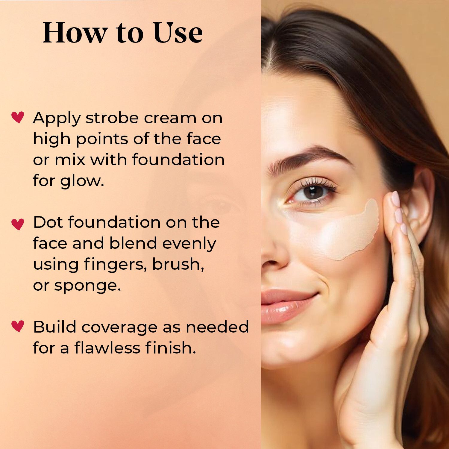 Image of Just Herbs Strobe Cream & Dewy Serum Foundation Ivory SPF 30+ | Pack of 2