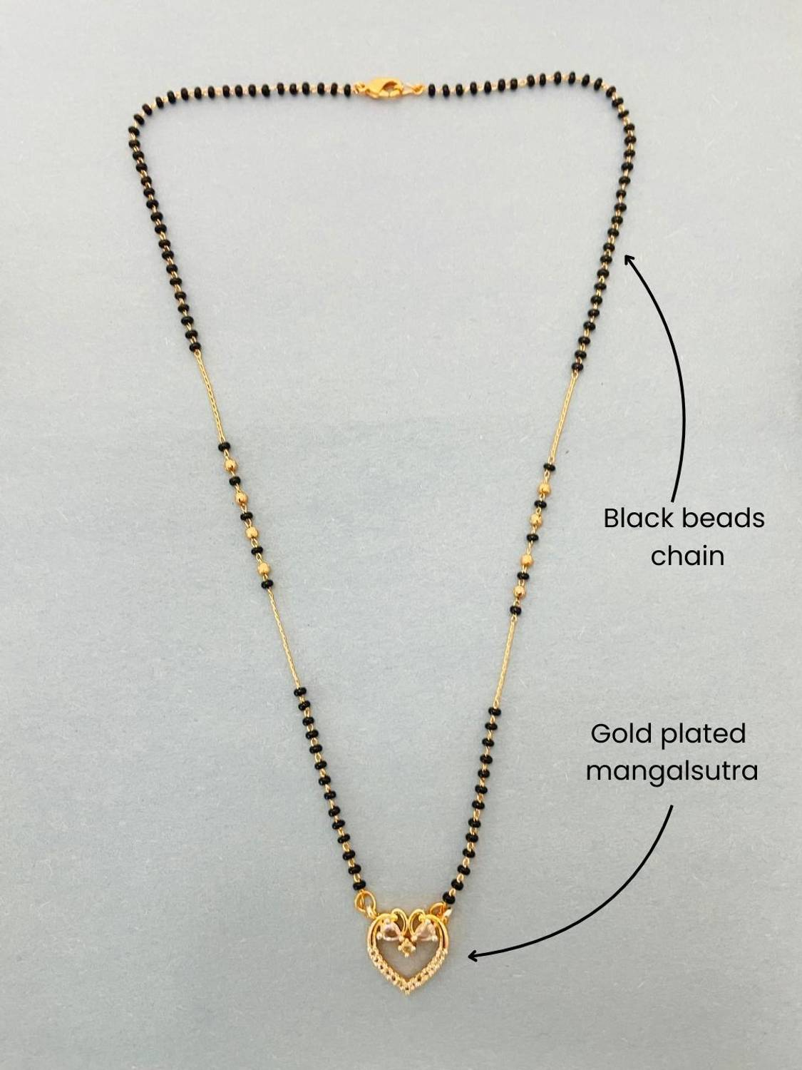 JewelryMiguel 18 inch Brass Mangalsutra - Image 4