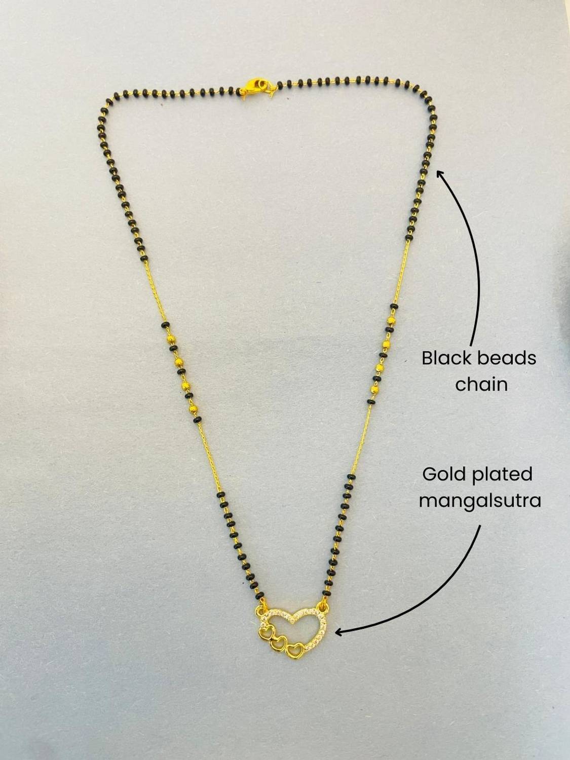 Rivora Gold Mangalsutra Short Chain - Image 4