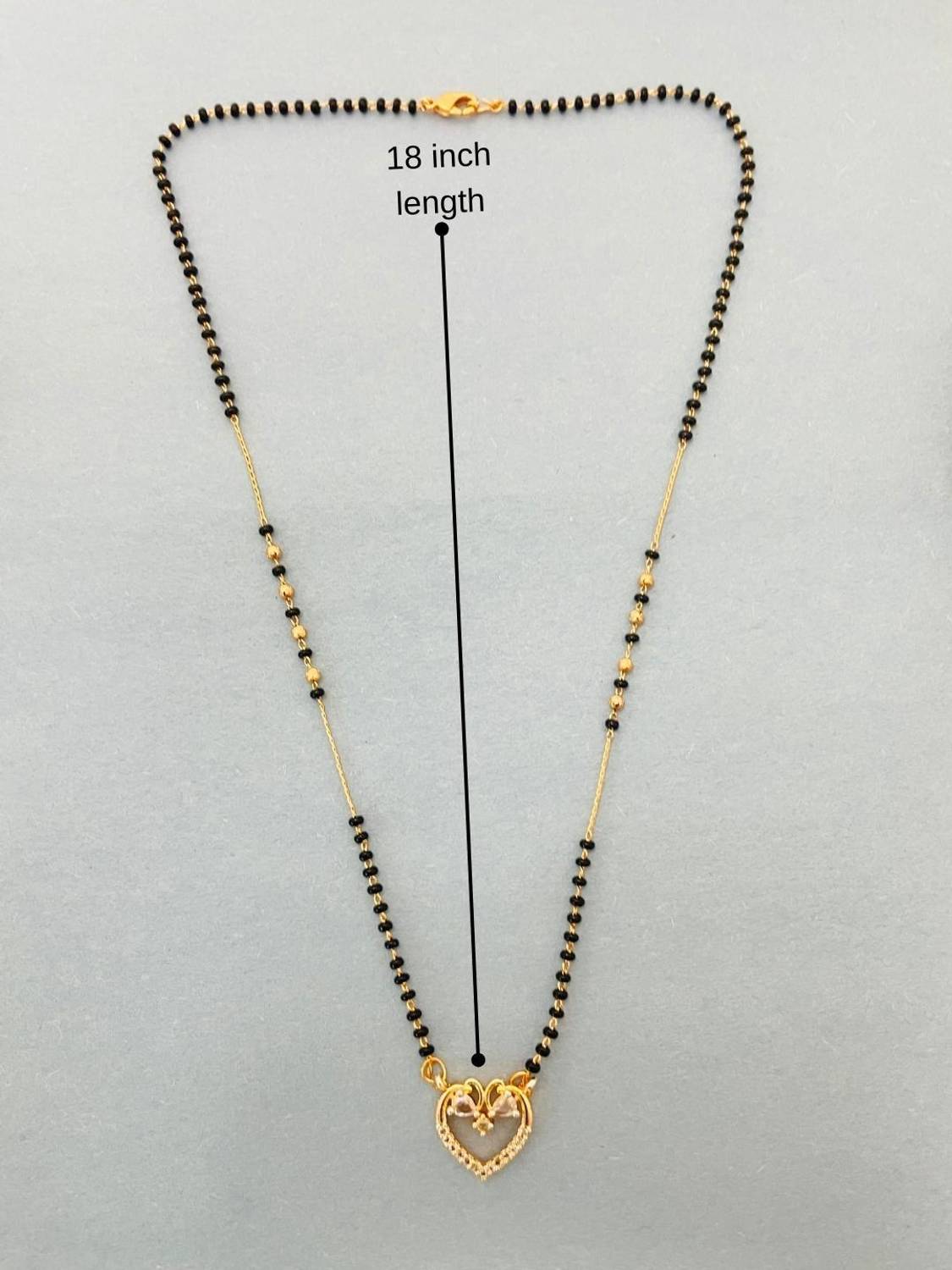 JewelryMiguel 18 inch Brass Mangalsutra - Image 3