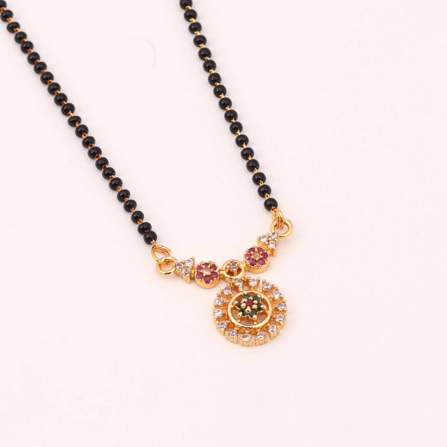 Capilite Fancy Gold Short Mangalsutra vati Brass Mangalsutra