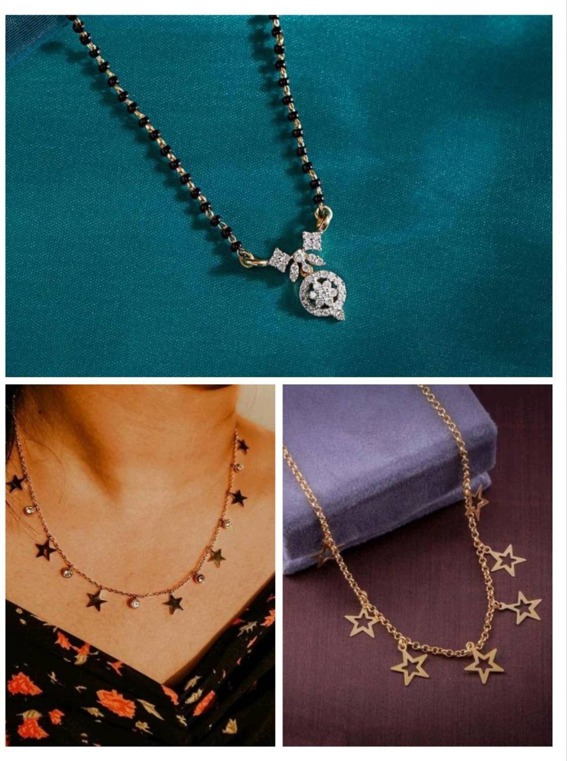 Bhumi09 Bhumi09 (BUY 1 GET 2 FREE ) Fancy AD New Stylish Gold Mangalsutra For women Brass Mangalsutra
