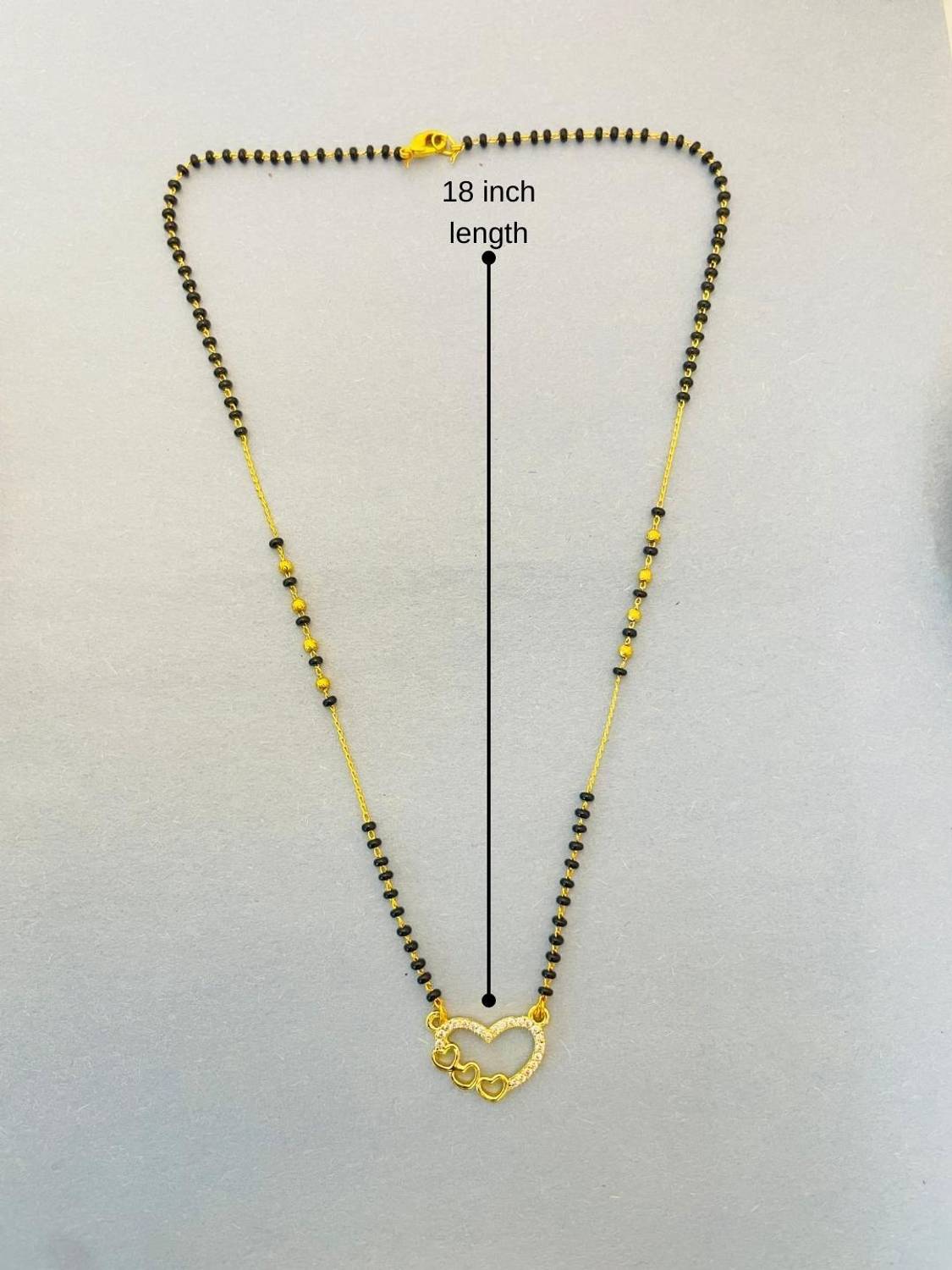 Rivora Gold Mangalsutra Short Chain - Image 3