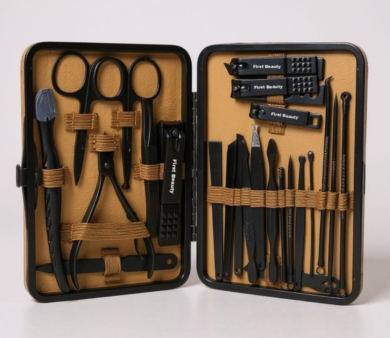 Image of Koccido 24-in-1 Manicure Pedicure Kit Stainless Steel Nail Clippers & Grooming Tools