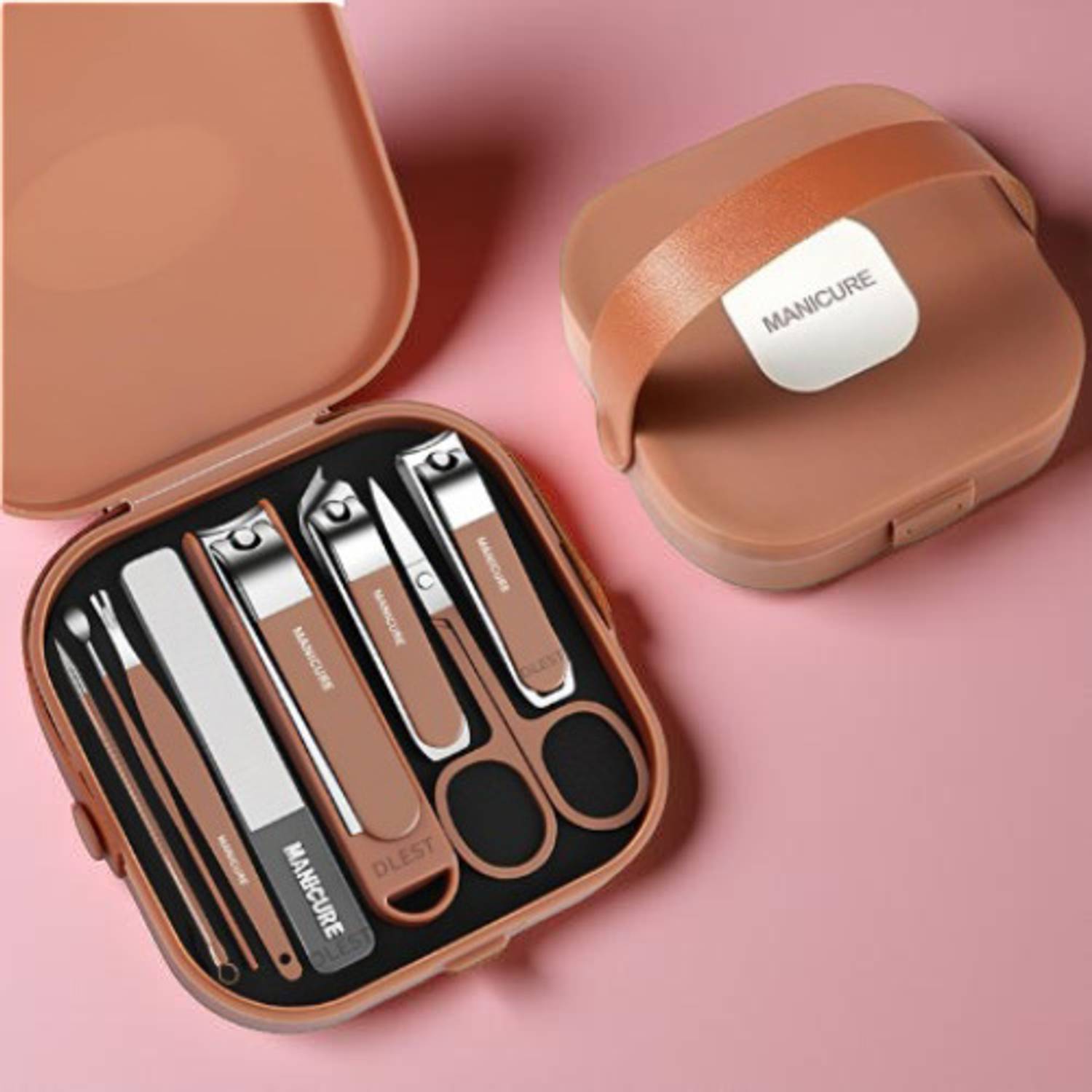 AshmakamMart Nail Clippers Set with 8-in-1 Manicure Pedicure Grooming Tools